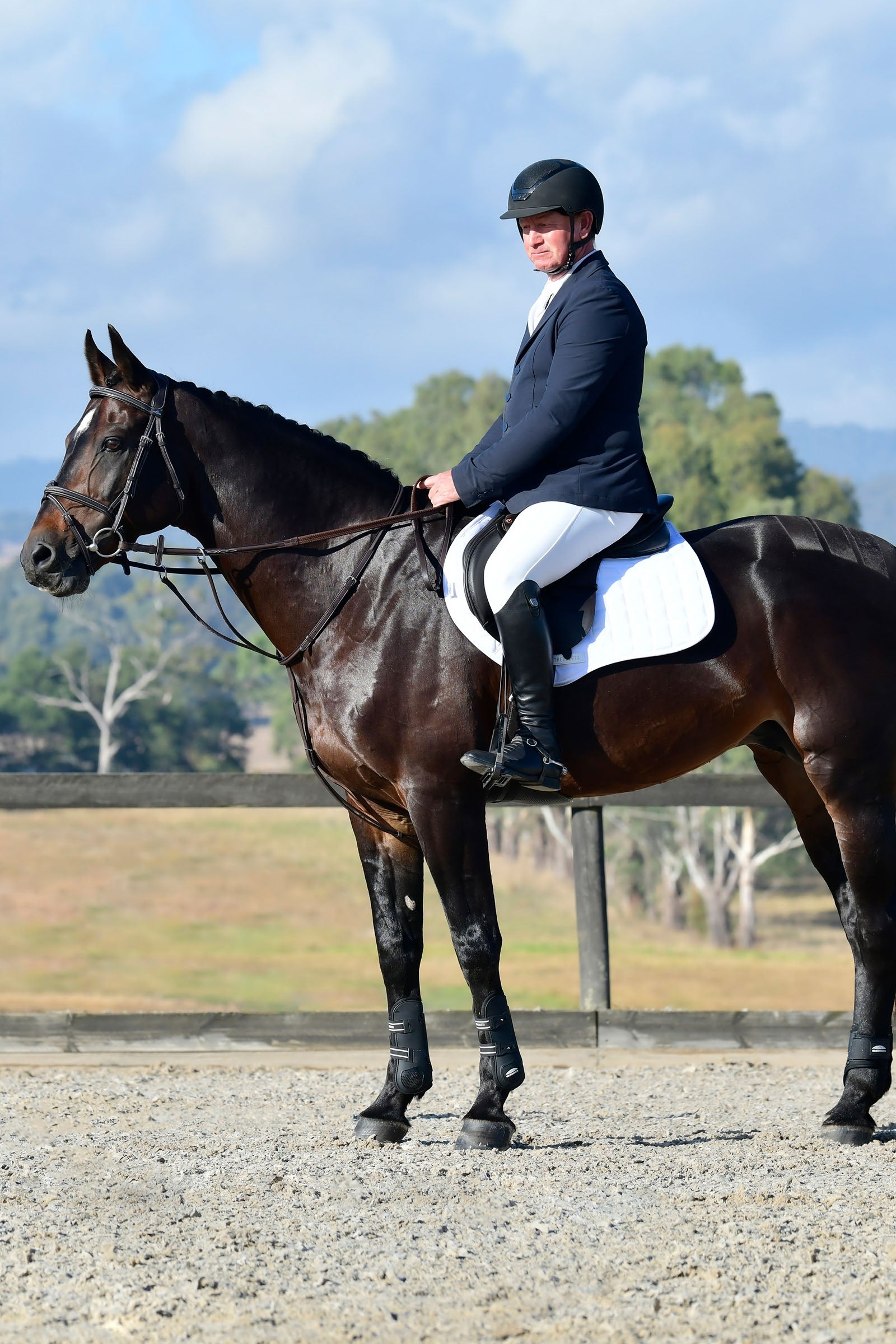 Collegiate Comfitec Opulux Fancy Stitch Padded Hanoverian Bridle Bridles & Reins