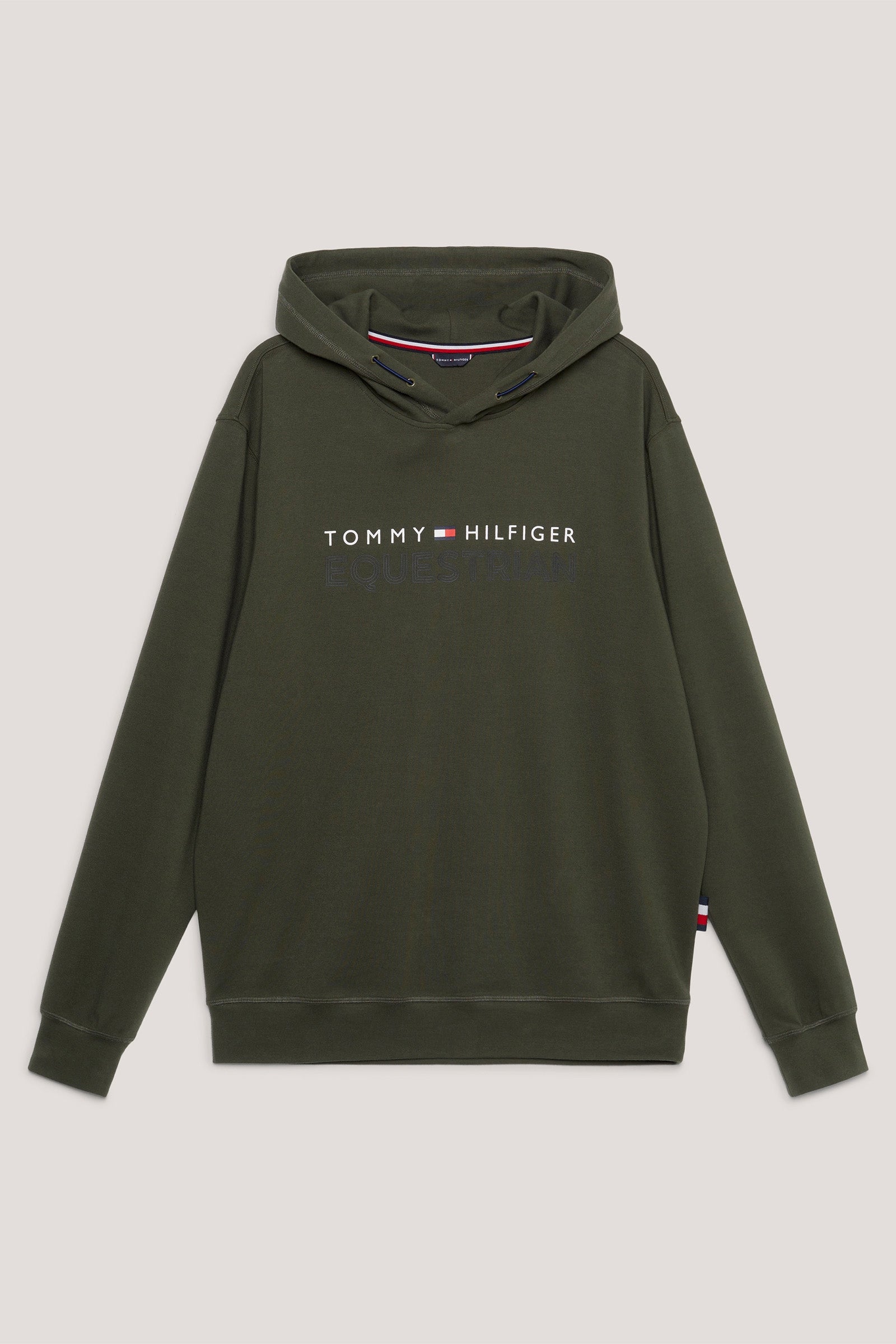 Tommy Hilfiger Equestrian London logós polár kapucnis pulóver Férfi Ruházat