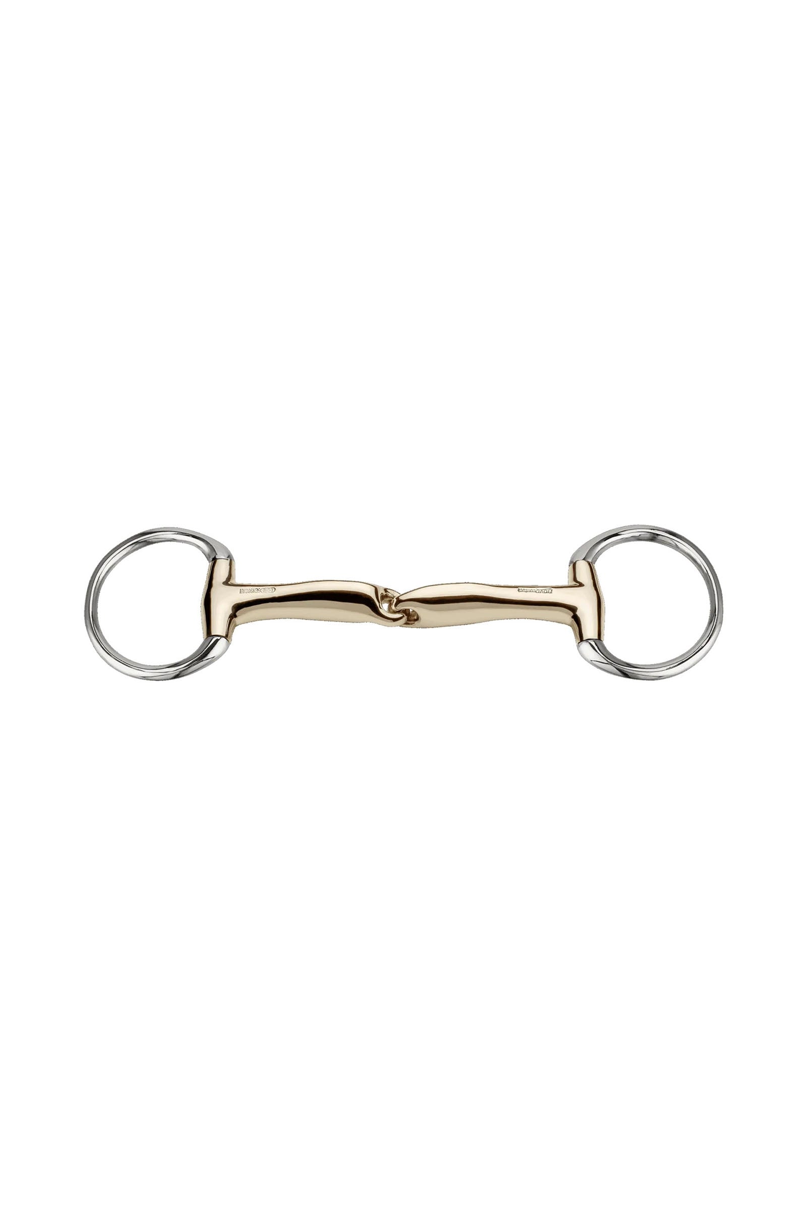 Sprenger Novocontact Eggbutt Bradoon 14mm Single Jointed Sensogan D-Shaped Rings Horse Bits