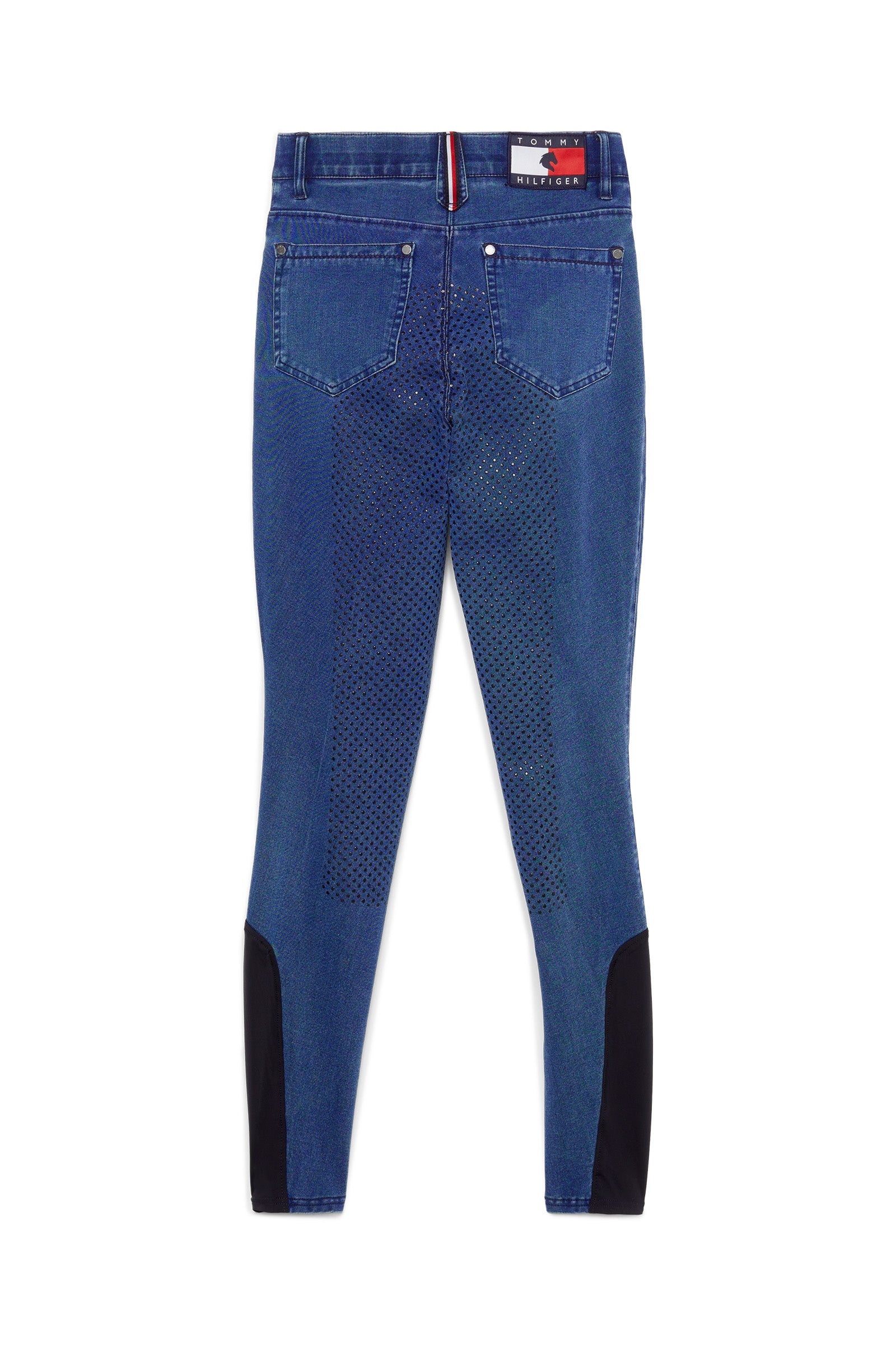 Tommy Hilfiger Equestrian Queens Denim Teljes Grip Lovaglónadrág Womens Breeches