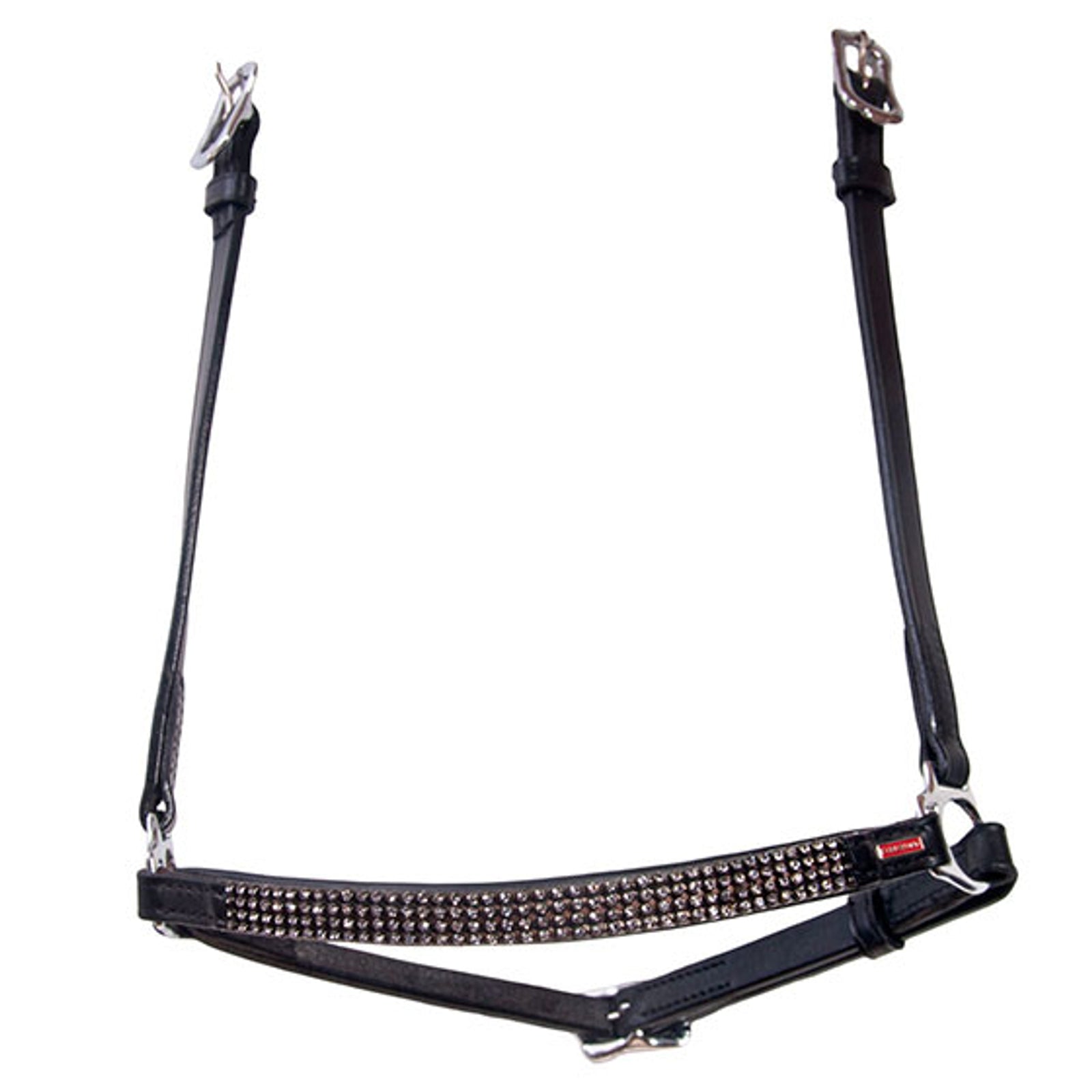 Karlslund Hannoveran noseband, 4 rows crystals Kantárok & Szárak
