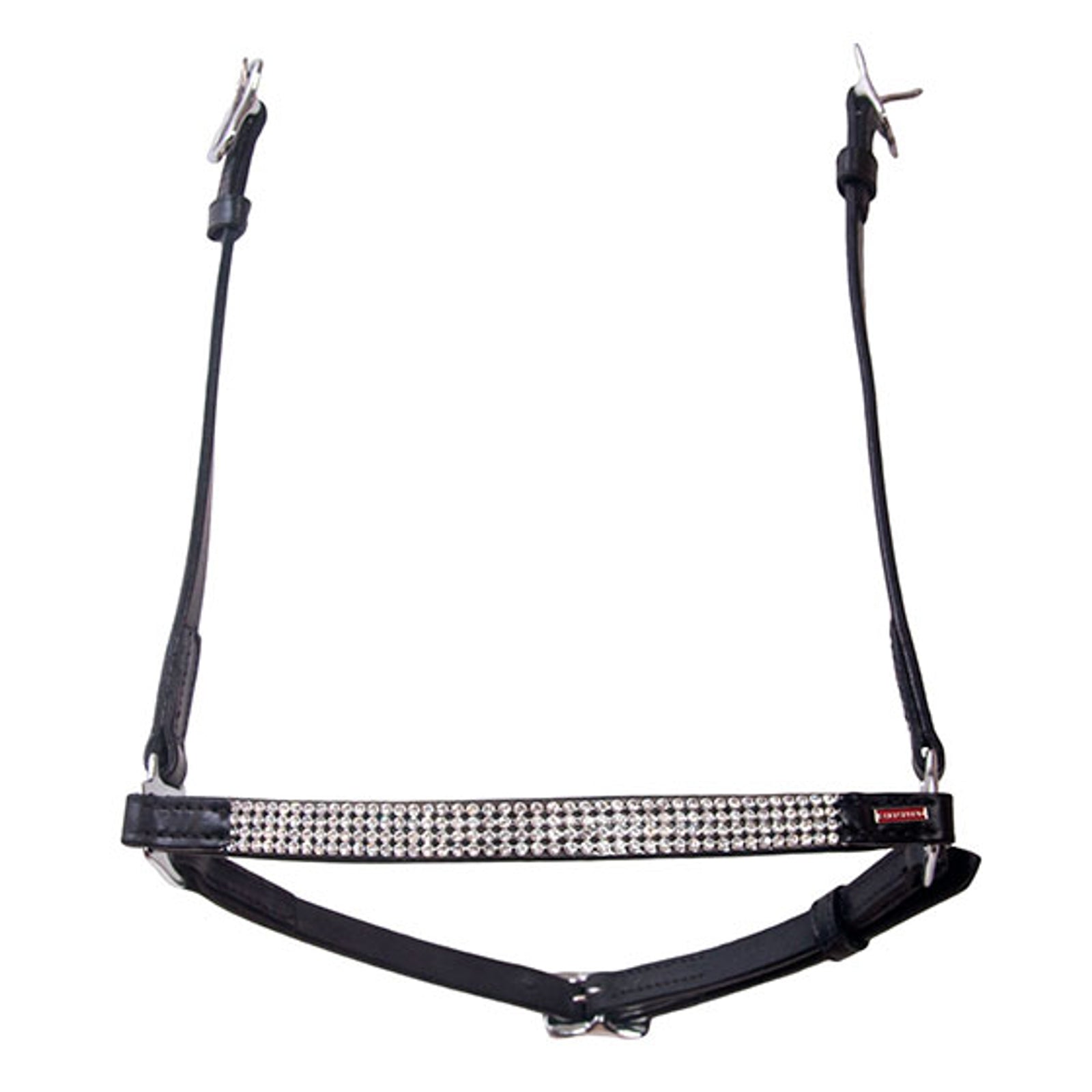 Karlslund Hannoveran noseband, 4 rows crystals Kantárok & Szárak