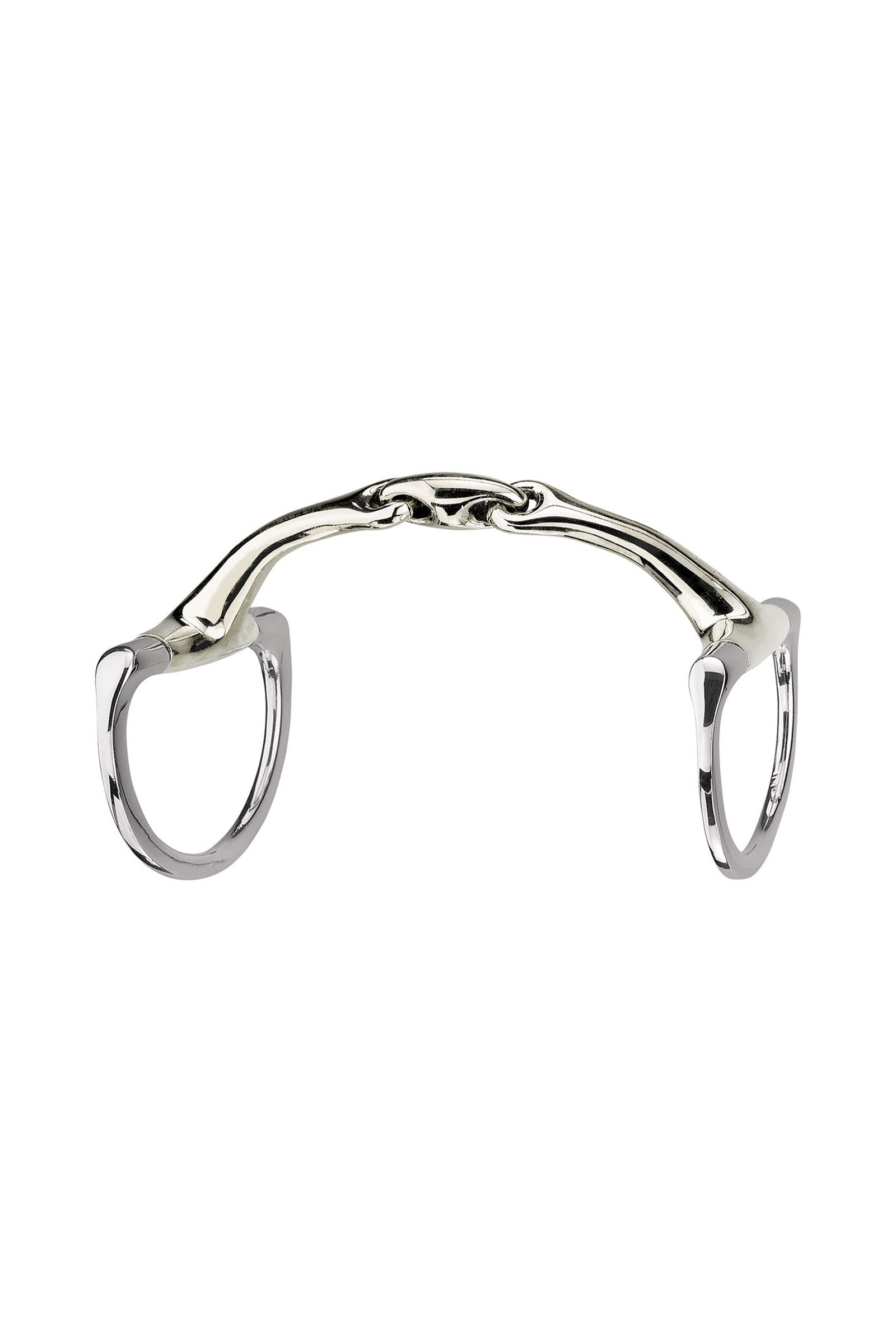Sprenger Dynamic RS olívás zabla D karikák, dupla tört, 14 mm, Sensogan Zablák