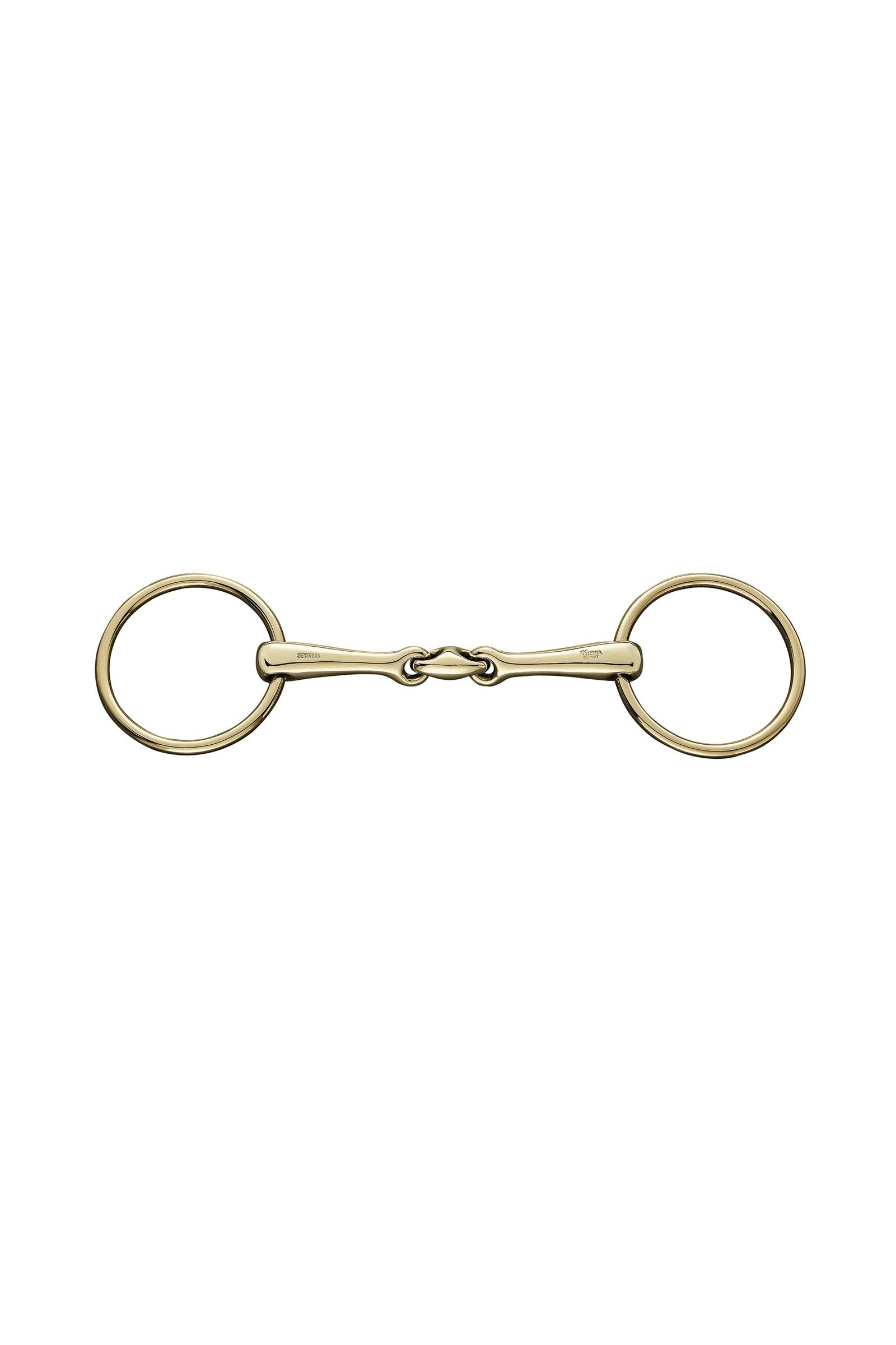 Sprenger KK Ultra karikás zabla, dupla tört, 16 mm, Sensogan, Aurigan karikák Zablák