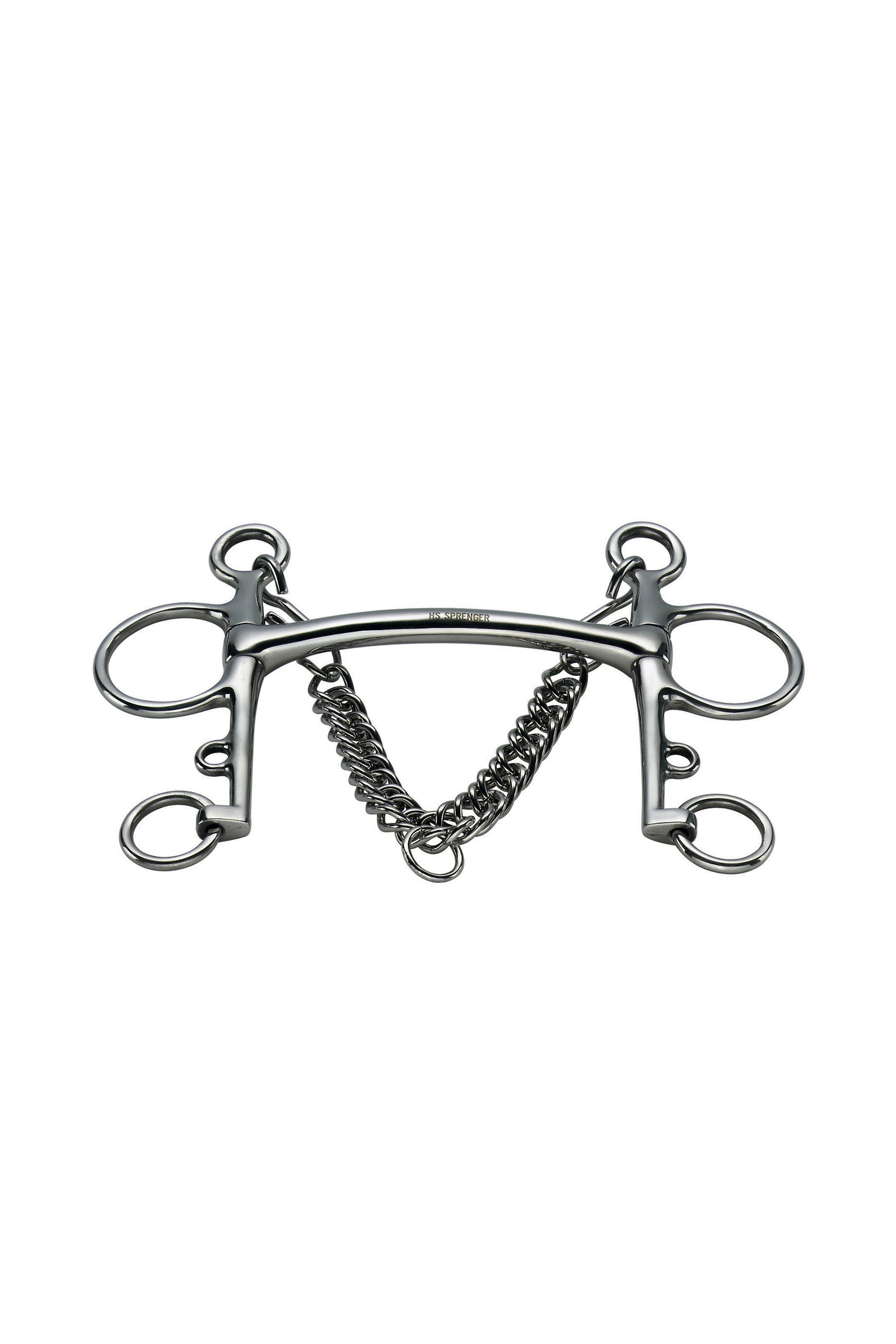 Sprenger pelham, ívelt egyenes, 14 mm, rozsdamentes acél Zablák