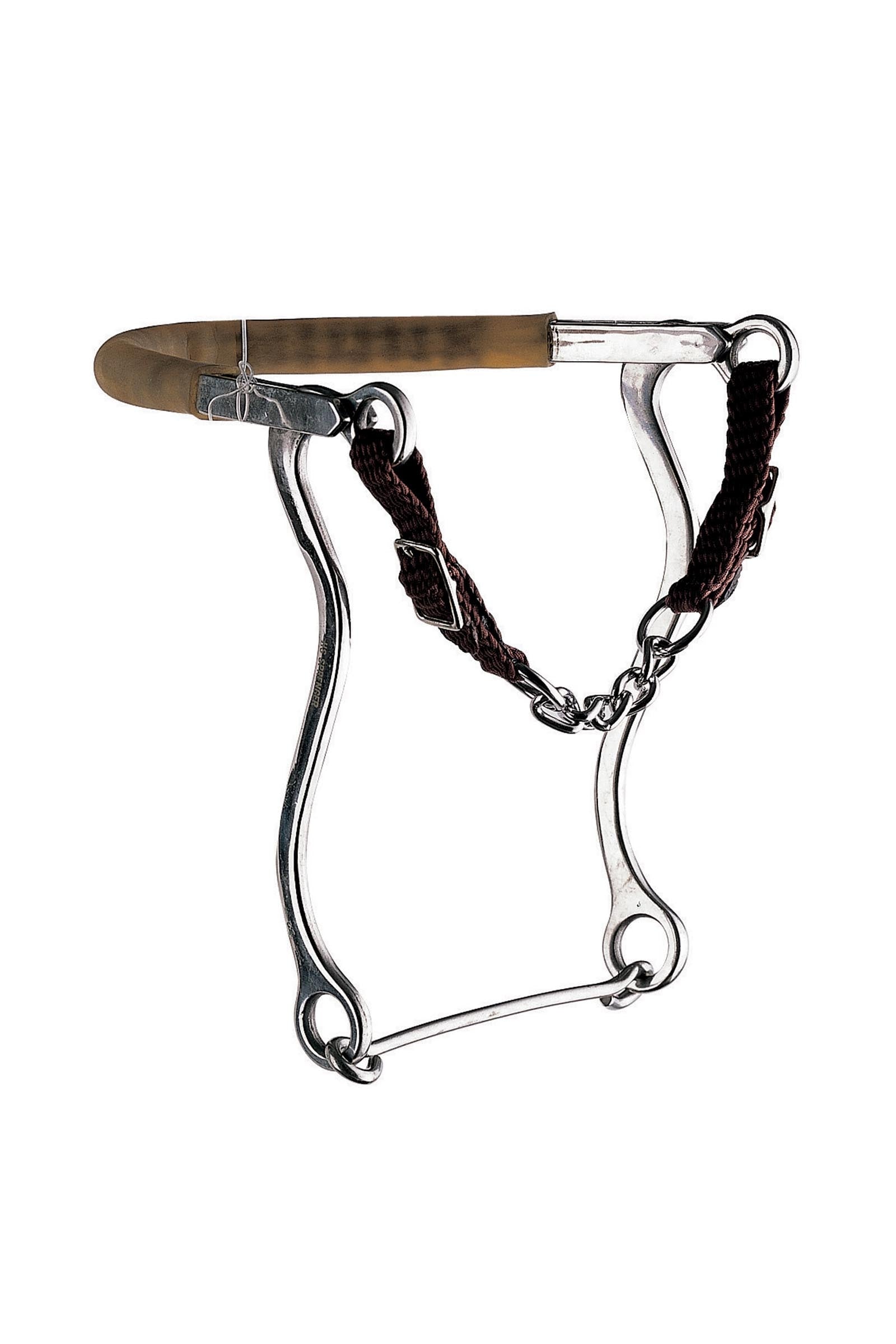 Sprenger hackamore lánccal, rozsdamentes acél szárak 31 cm Zablák