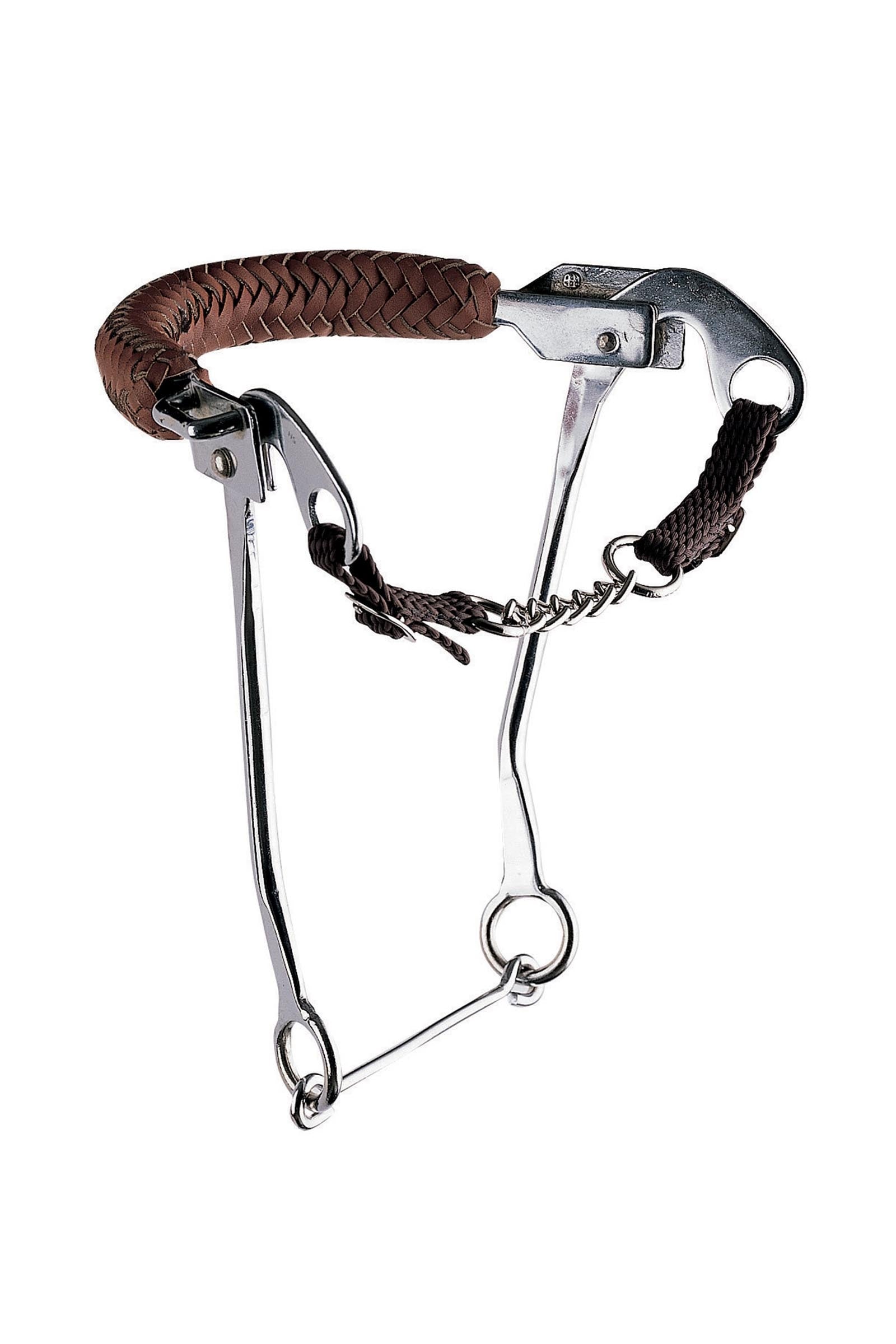 Sprenger hackamore lánccal, rozsdamentes acél szárak 35 cm Zablák