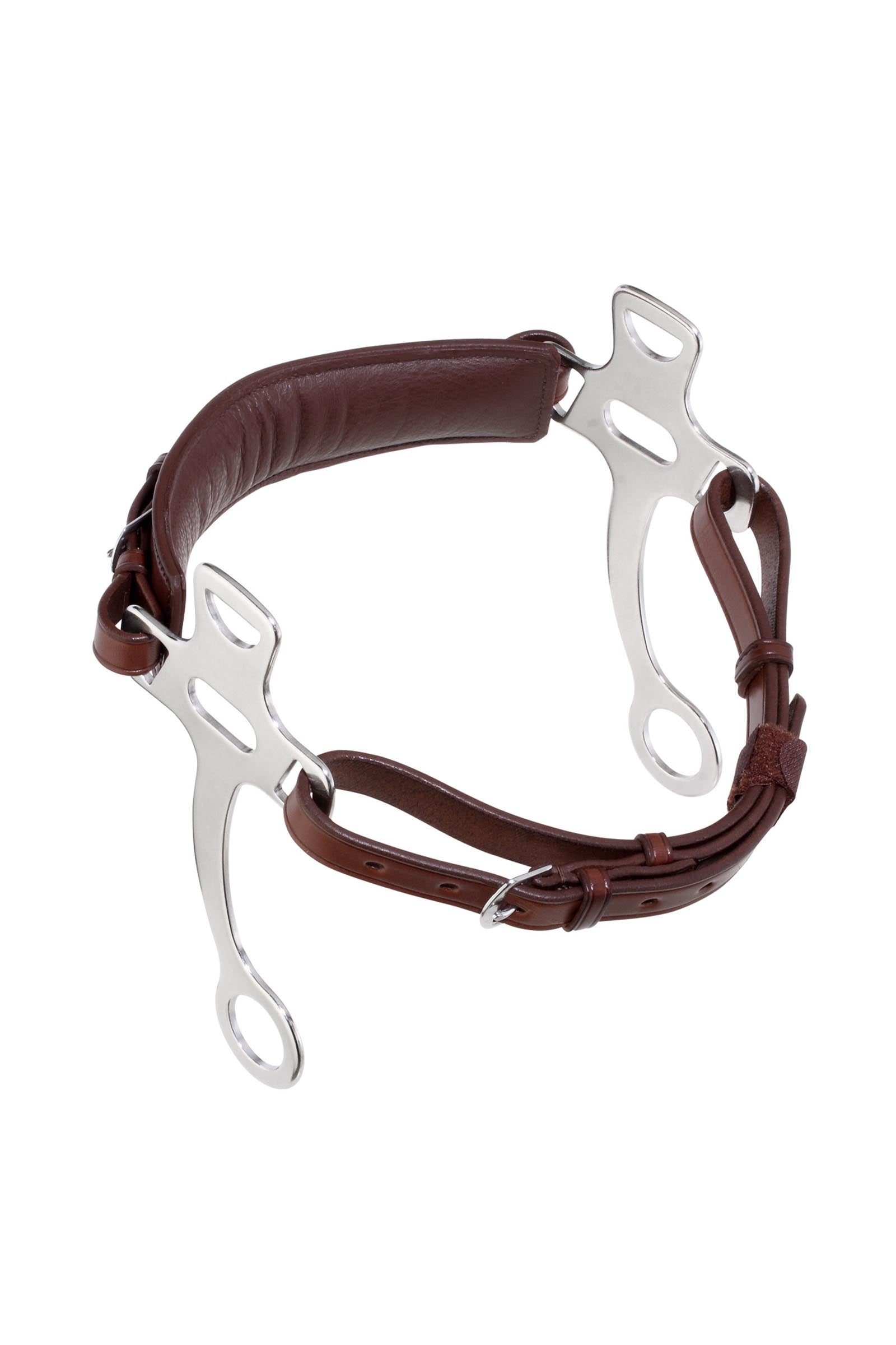 Sprenger hackamore bőr szíjjal, rozsdamentes acél szárak 21 cm Zablák