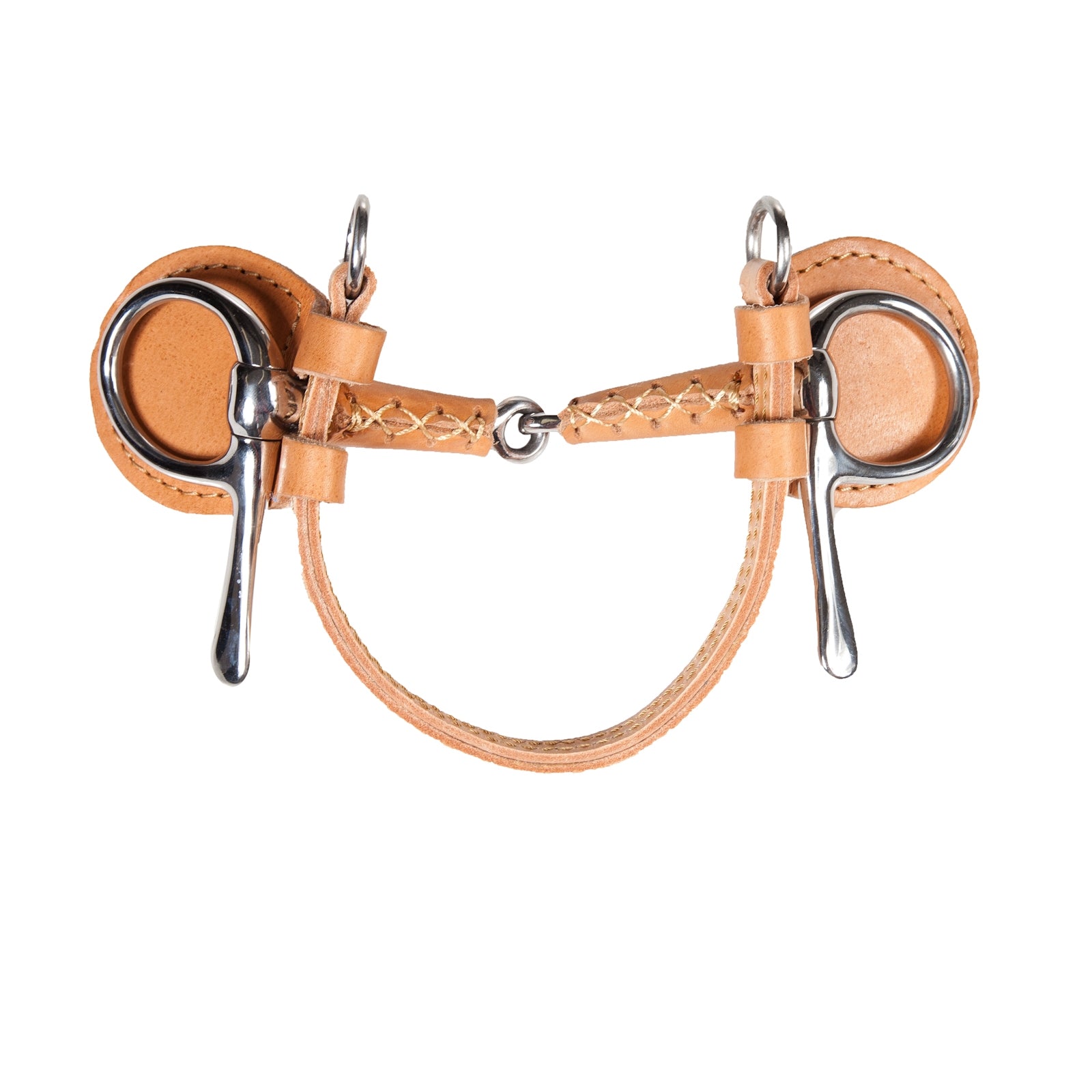 Finntack Frisco June Snaffle bőr borítású meghajtó bit Ügeto Felszerelés