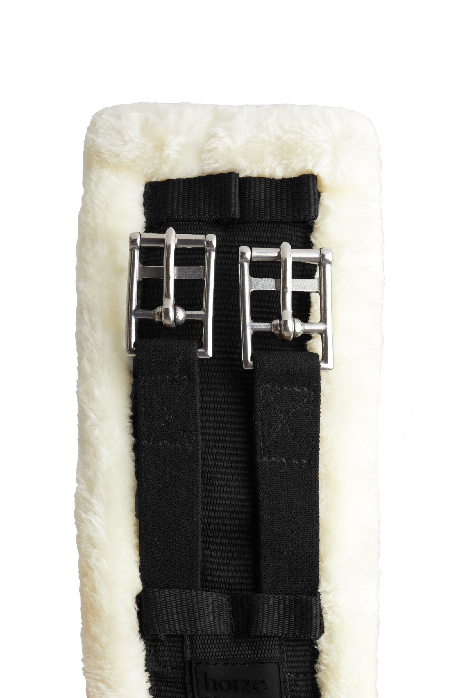Horze Tartu Neoprene Dressage Girth with Fixed Faux Fur Saddles, Girths & Stirrups
