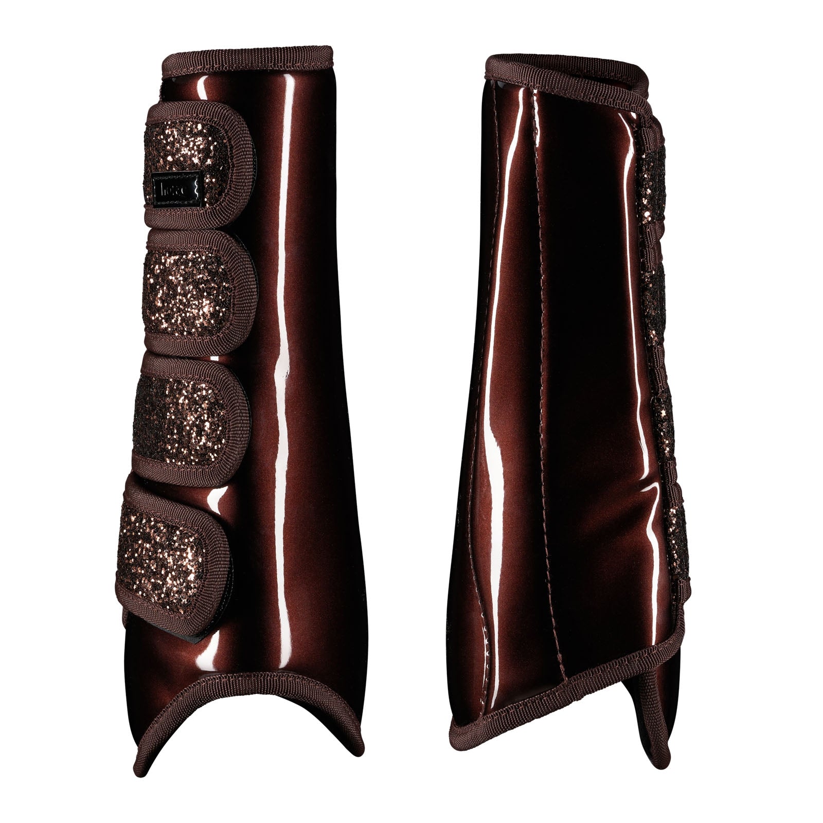 Horze Brushing Boots with Glitter Leg Protection & Hoof Protection for Horses