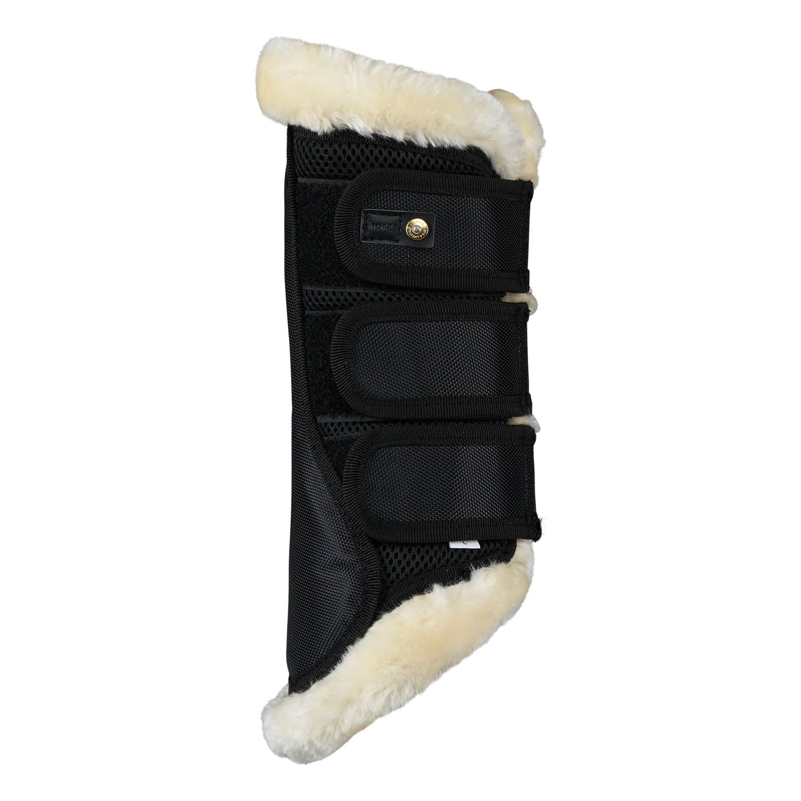 Horze Lincoln Brushing Boots with Fur Leg Protection & Hoof Protection for Horses