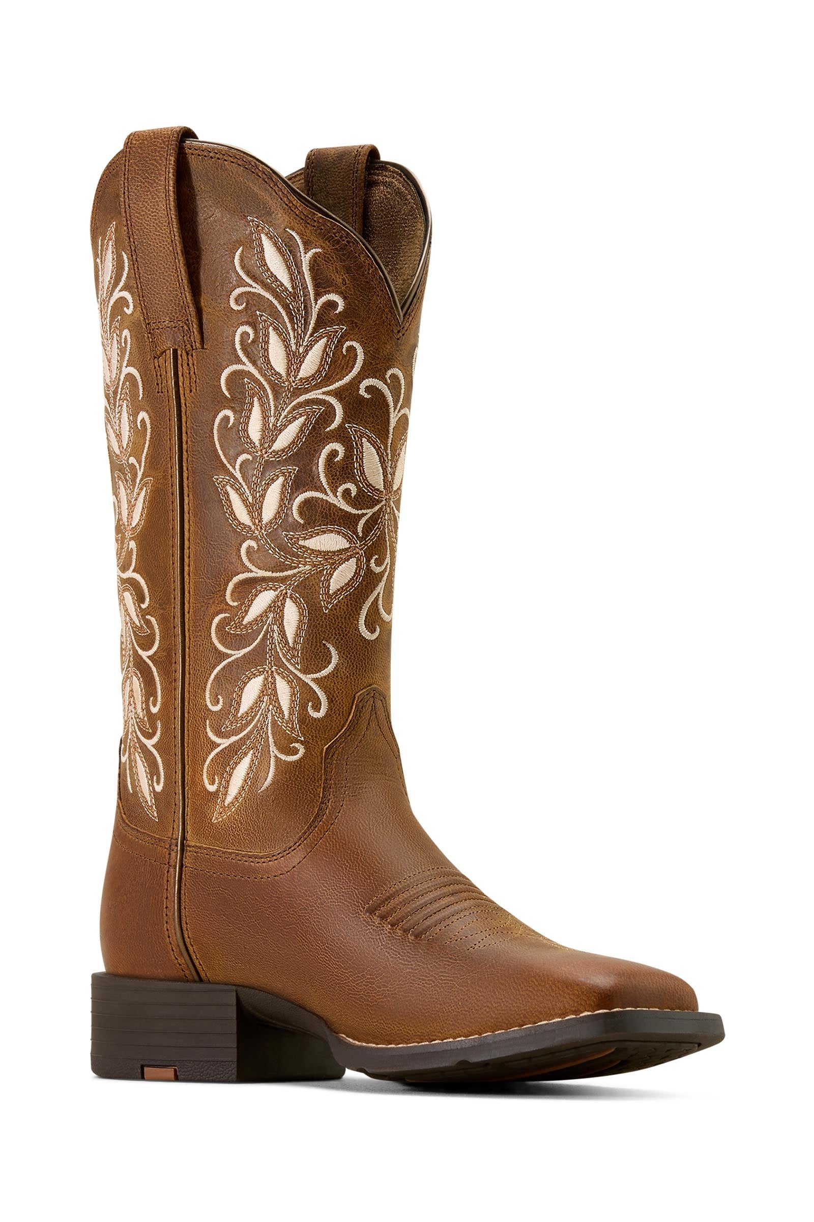 Ariat Women's Round Up Holly Wide Square Toe Western Boots Lábbelik