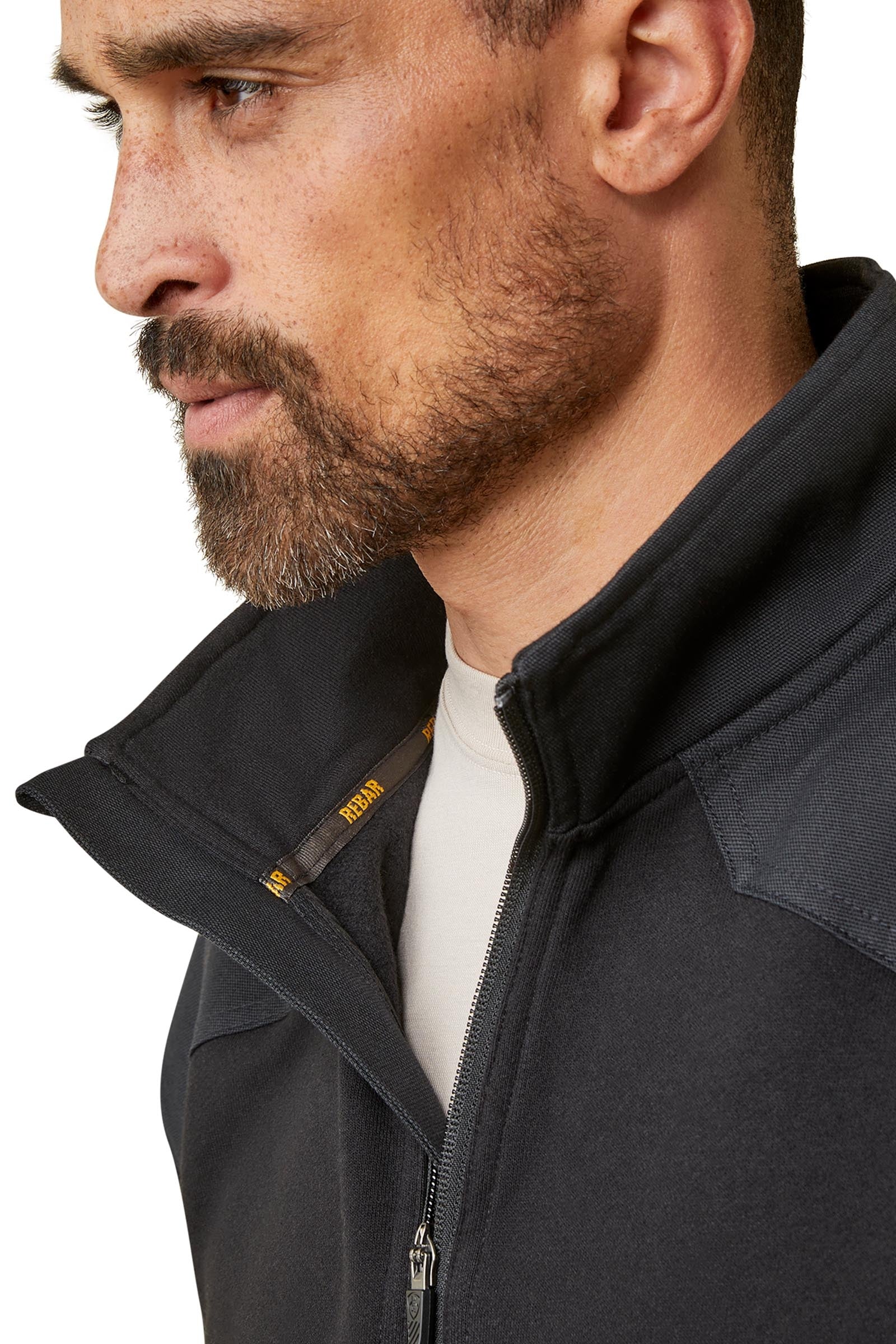 Ariat Rebar Workman Duracanvas Men's 1/4 Zip Sweatshirt Mens Riding Clothing