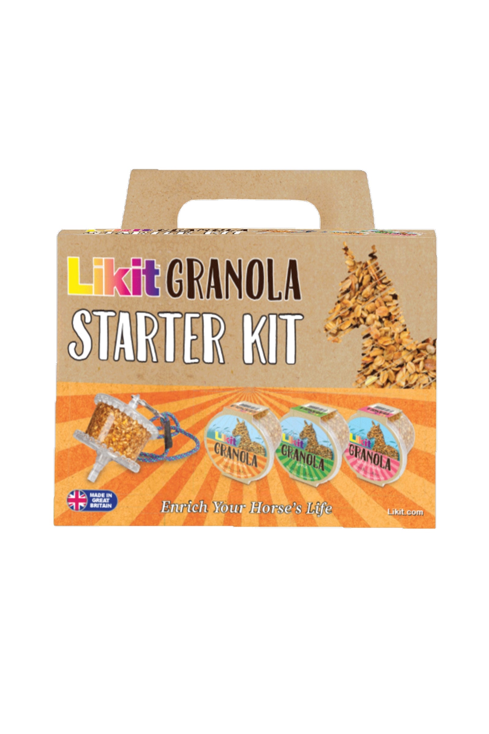 Likit Granola Starter Kit (tartó + 3 íz) Horse Feed & Nutrition