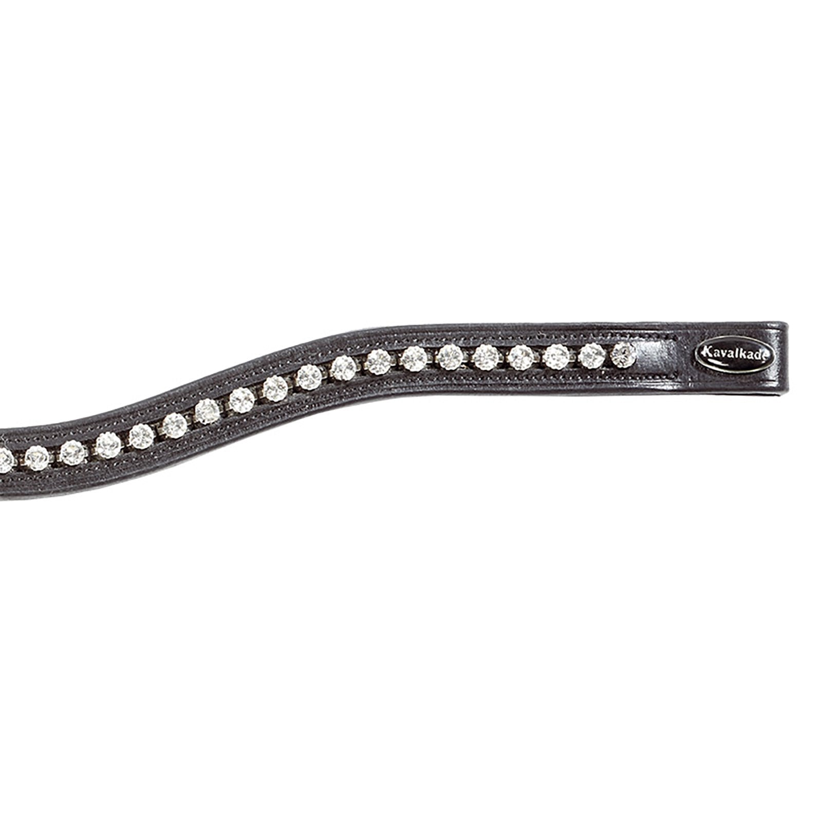 Kavalkade Browband Gloss White nagy fehér strasszokkal Kantárok & Szárak