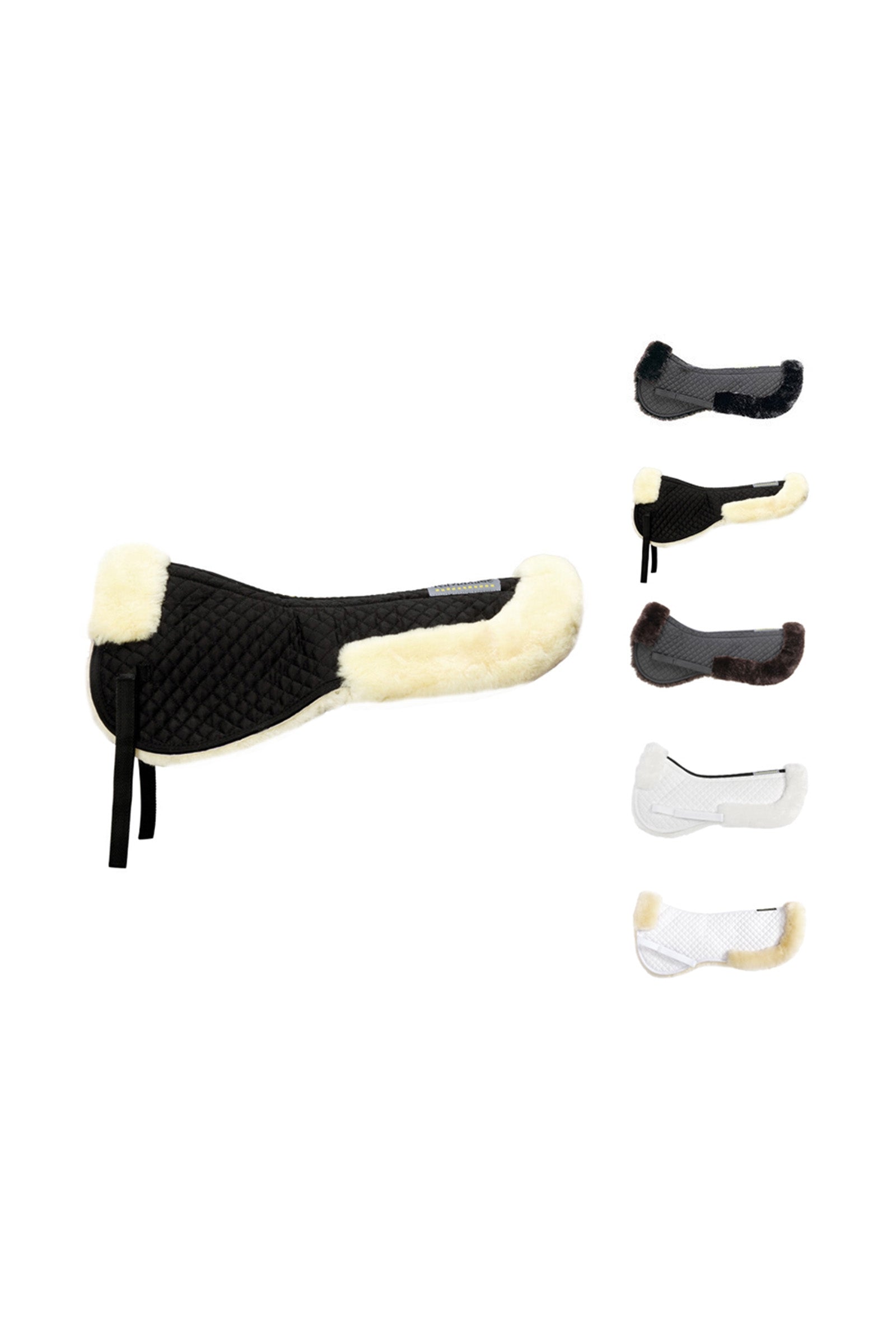 Kavalkade Báránygyapjú betét karimával hátul, báránygyapjú Nyeregalátétek