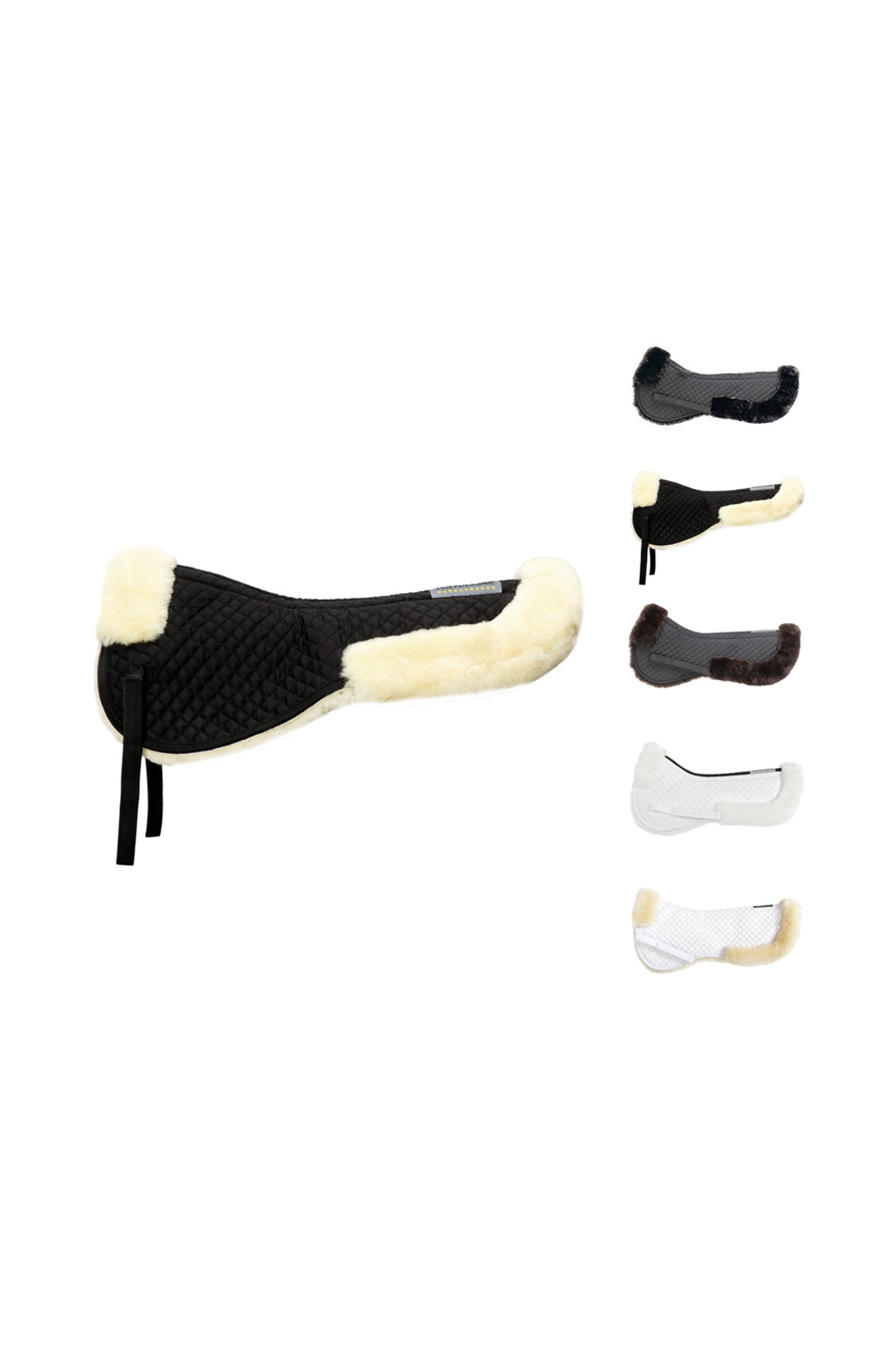 Kavalkade Báránygyapjú betét karimával hátul, báránygyapjú Nyeregalátétek