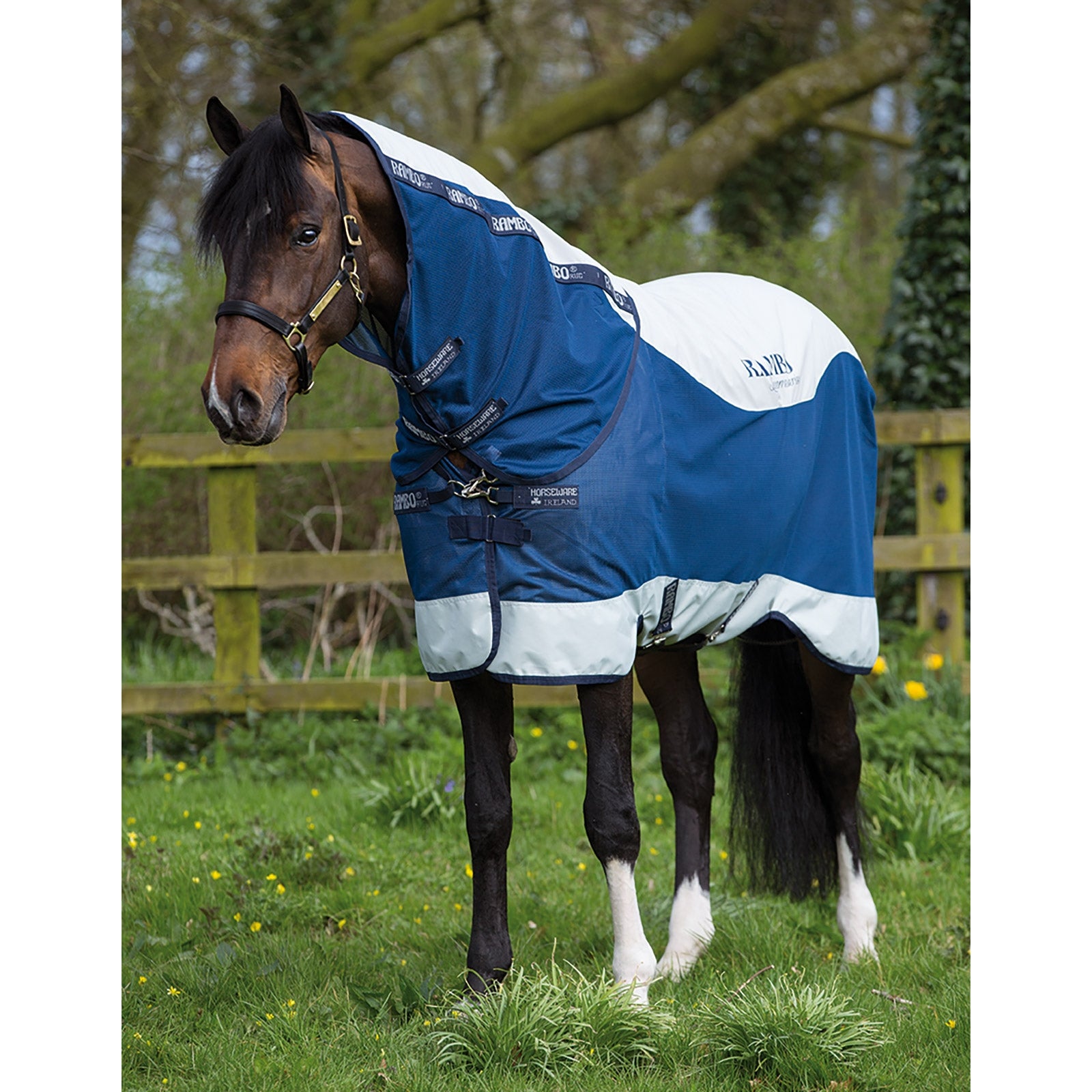 Horseware Rambo Summer Series kültéri takaró béléssel (0g / 100g) és levehető nyakrész Lótakarók