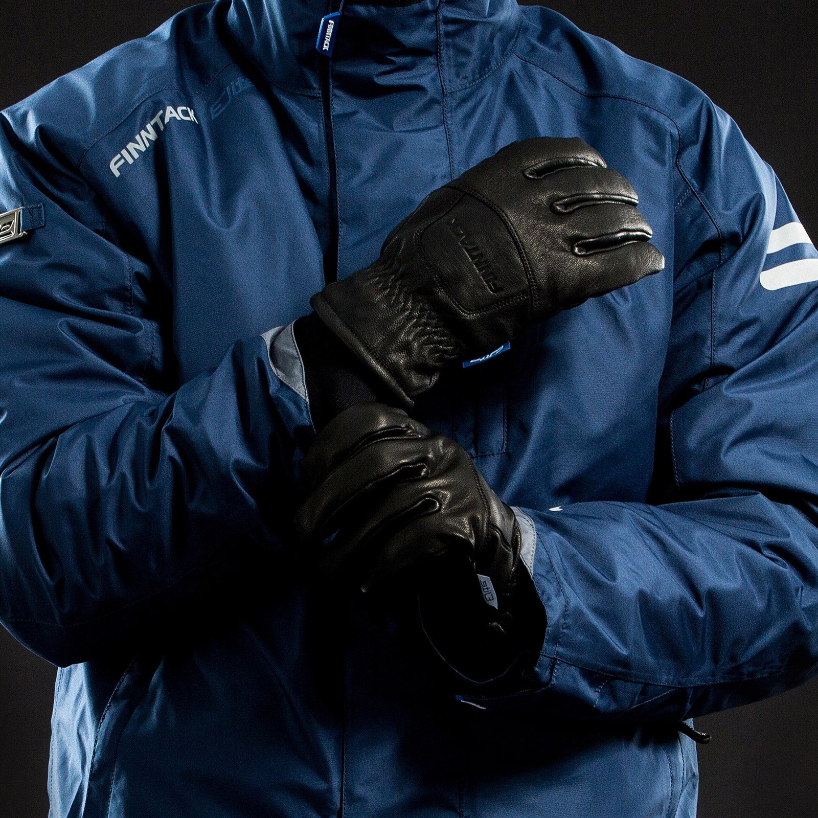 Finntack Elite Winter Leather Gloves Racing Tack