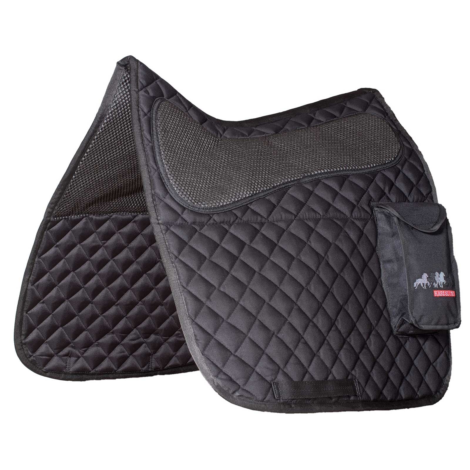Karlslund Saddle Pad With Pocket, Cotton Saddle Pads
