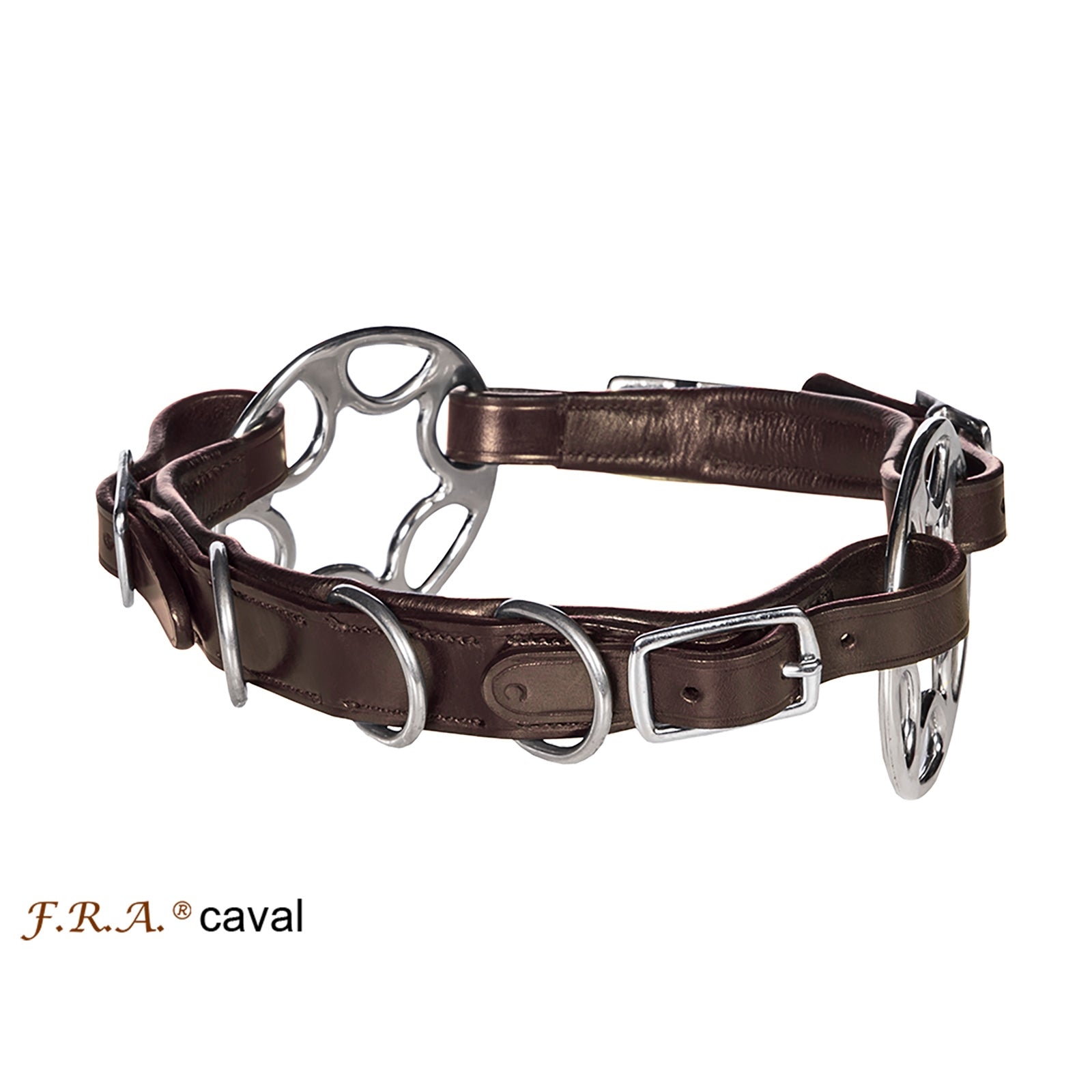 F.R.A. Freedom Riding Articles Caval Cavemore angol bőr orrpánt (Syst.2) ollóval Kantárok & Szárak