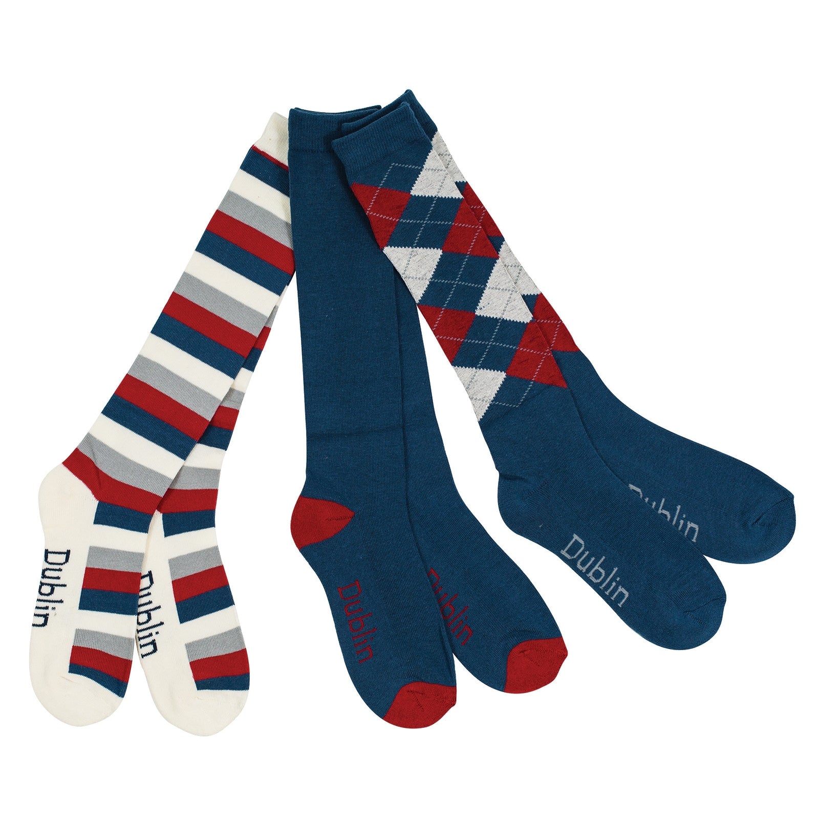 Dublin Socks 3 Pack/ 3 pattern Zoknik