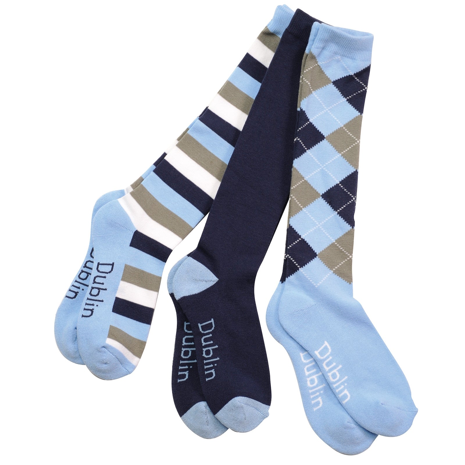 Dublin Socks 3 Pack/ 3 pattern Zoknik