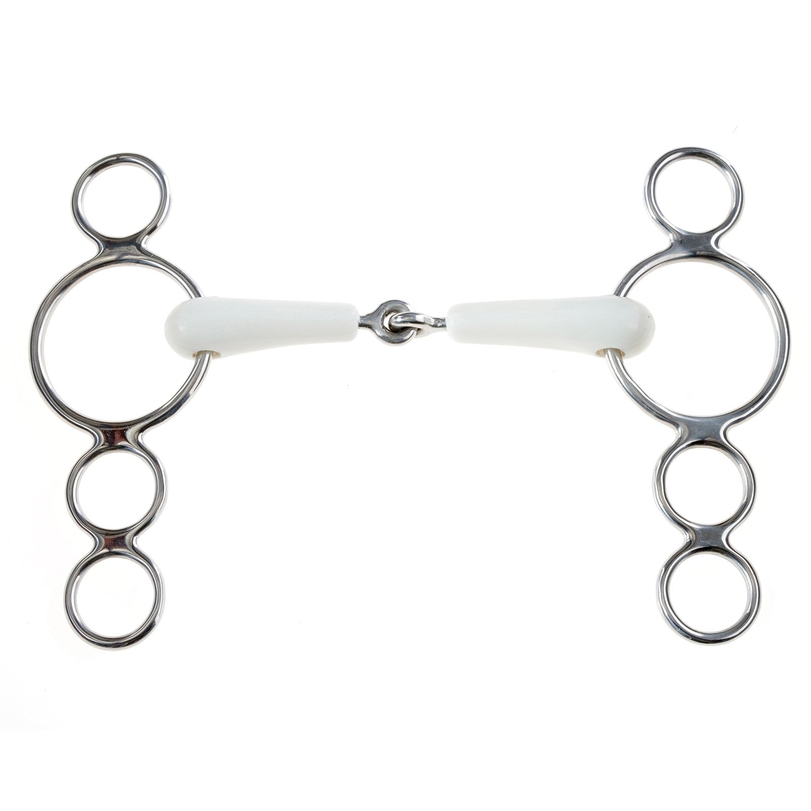 Korsteel Flexi Jointed 3 Ring Dutch Gag Bit Zablák