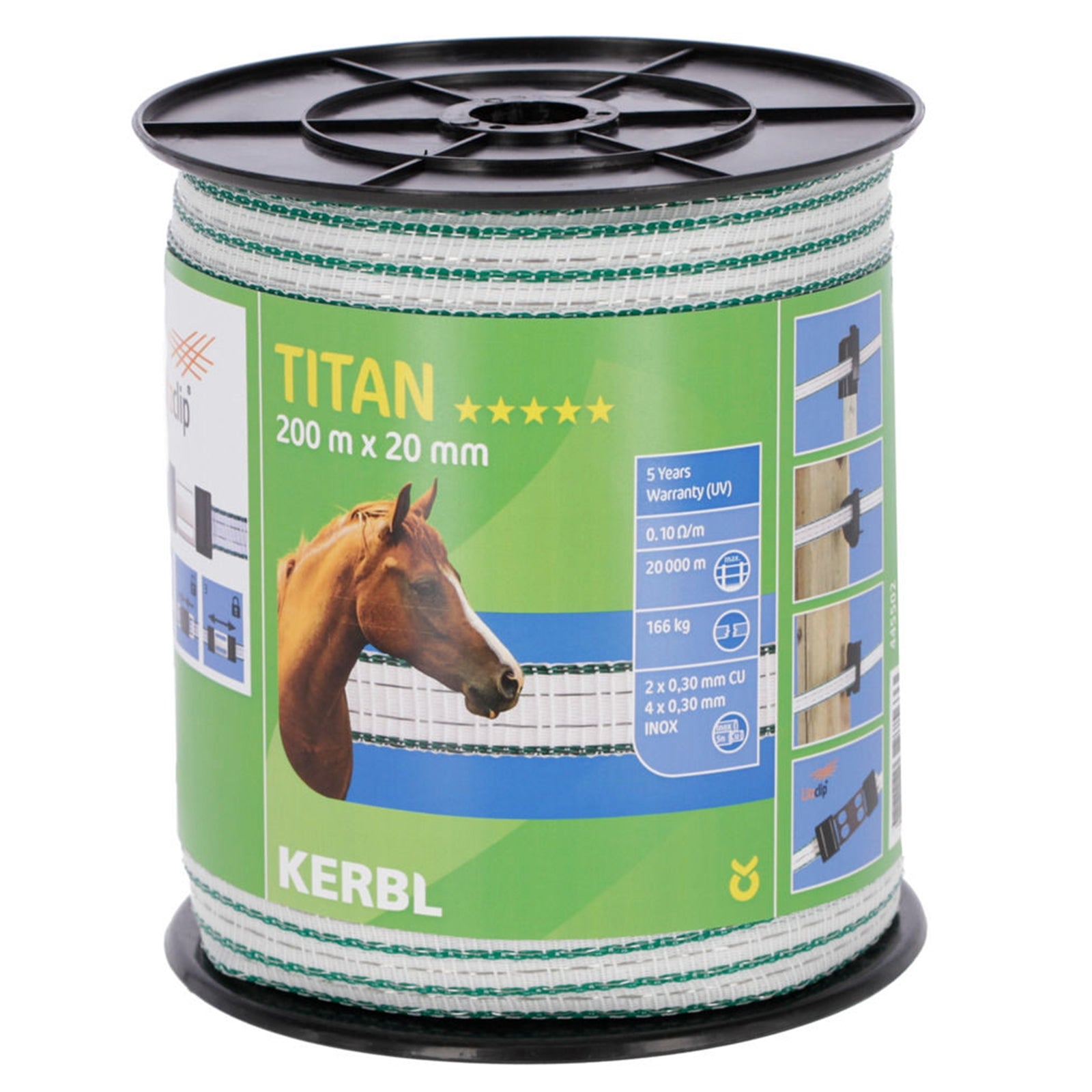 Farm Patrol Kerbl Titan vívószalag 20mm Villanypásztor Felszerelések