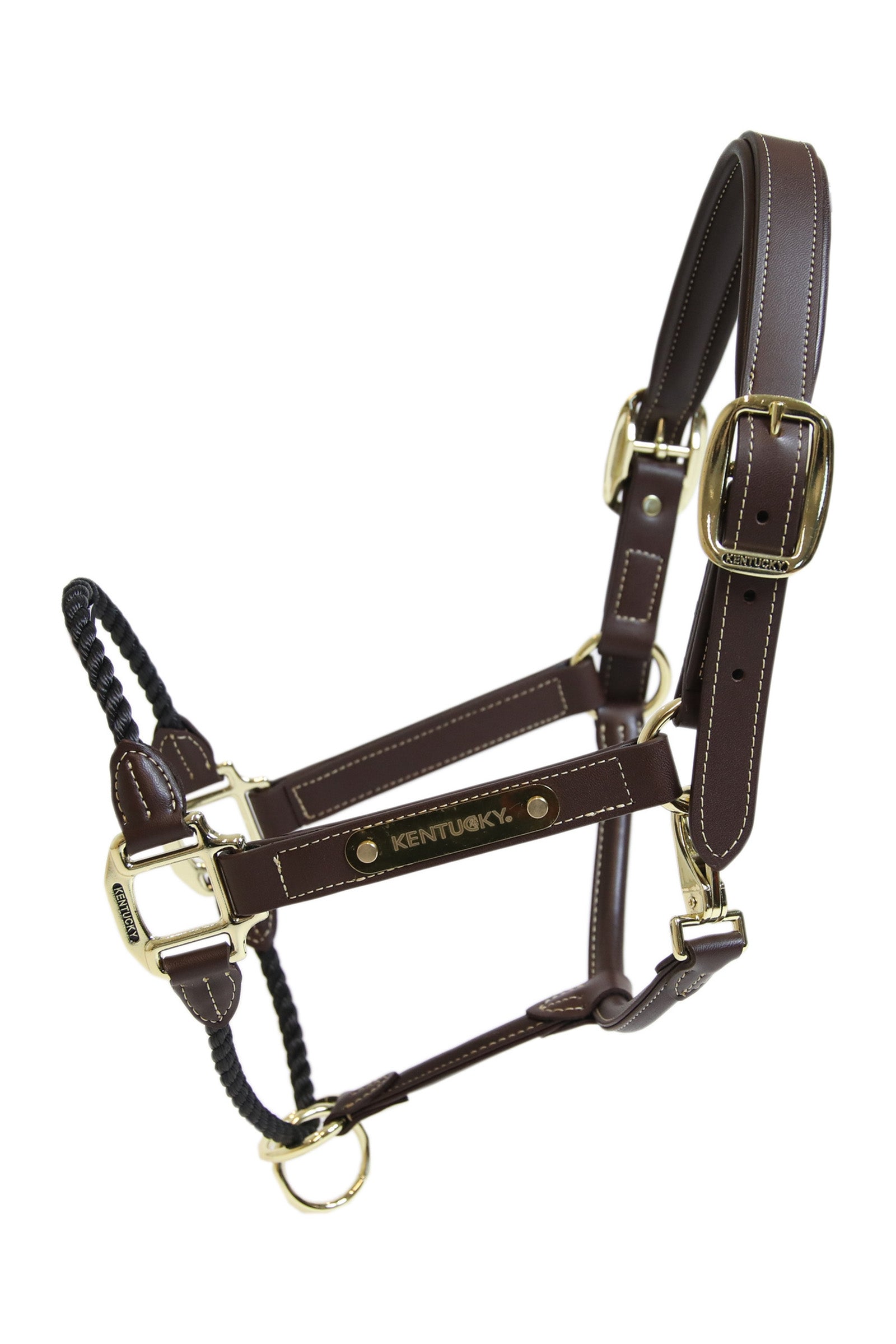 Kentucky Horsewear bőr kötélkötőfék Kötofékek & Vezetoszárak