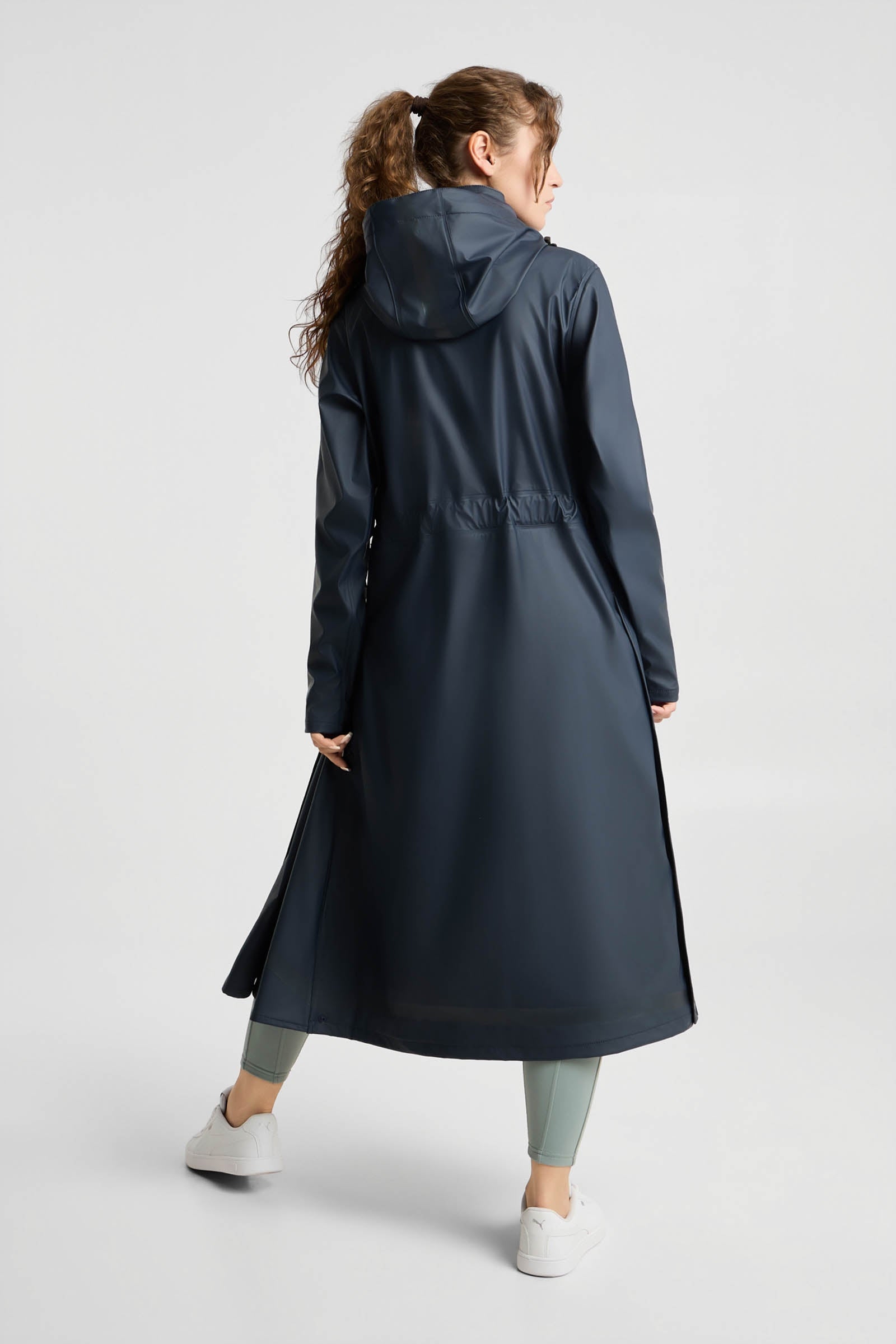 Horze Hazel Women's Long Raincoat with Slits Women’s Riding Clothing