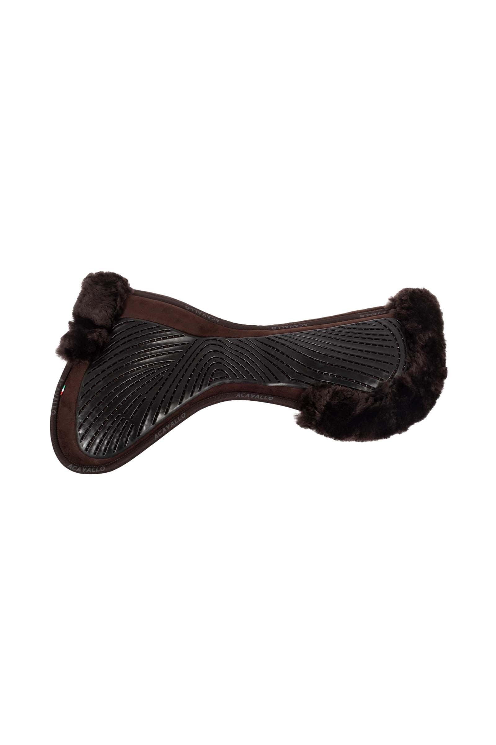 Acavallo Close Contact Gel & Memory Foam Half Pad with Sheepskin Saddle Pads