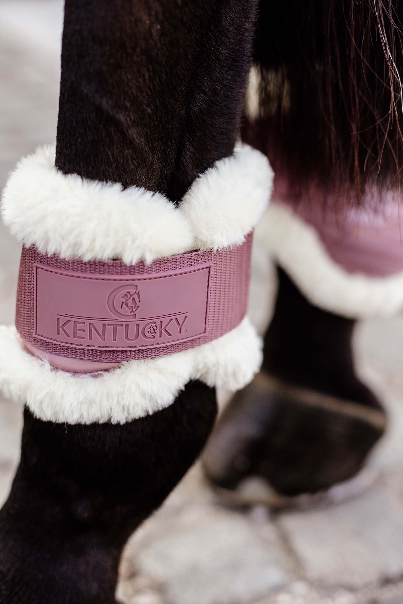 Kentucky Horsewear Vegan Sheepskin Young Horse Fetlock Boots Leg Protection & Hoof Protection for Horses