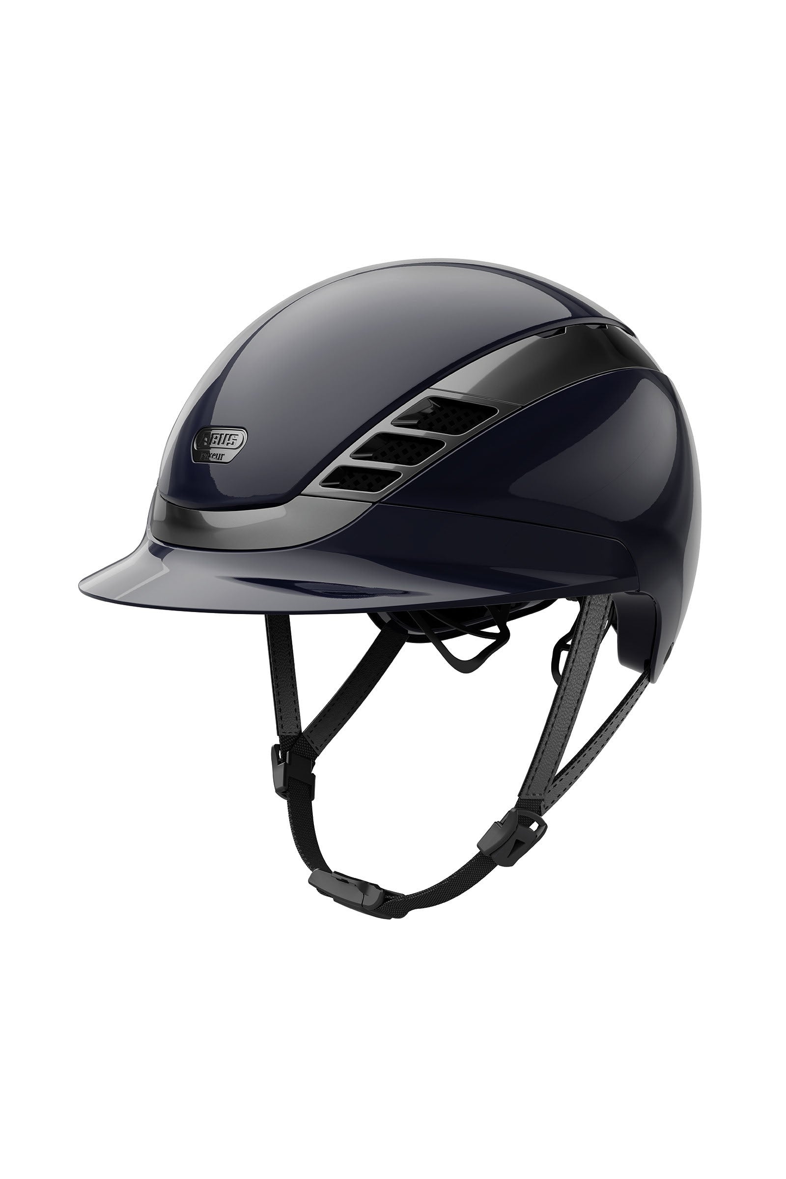 Abus Pikeur AirLuxe Chrome lovaglókobak Biztonsági Felszerelés