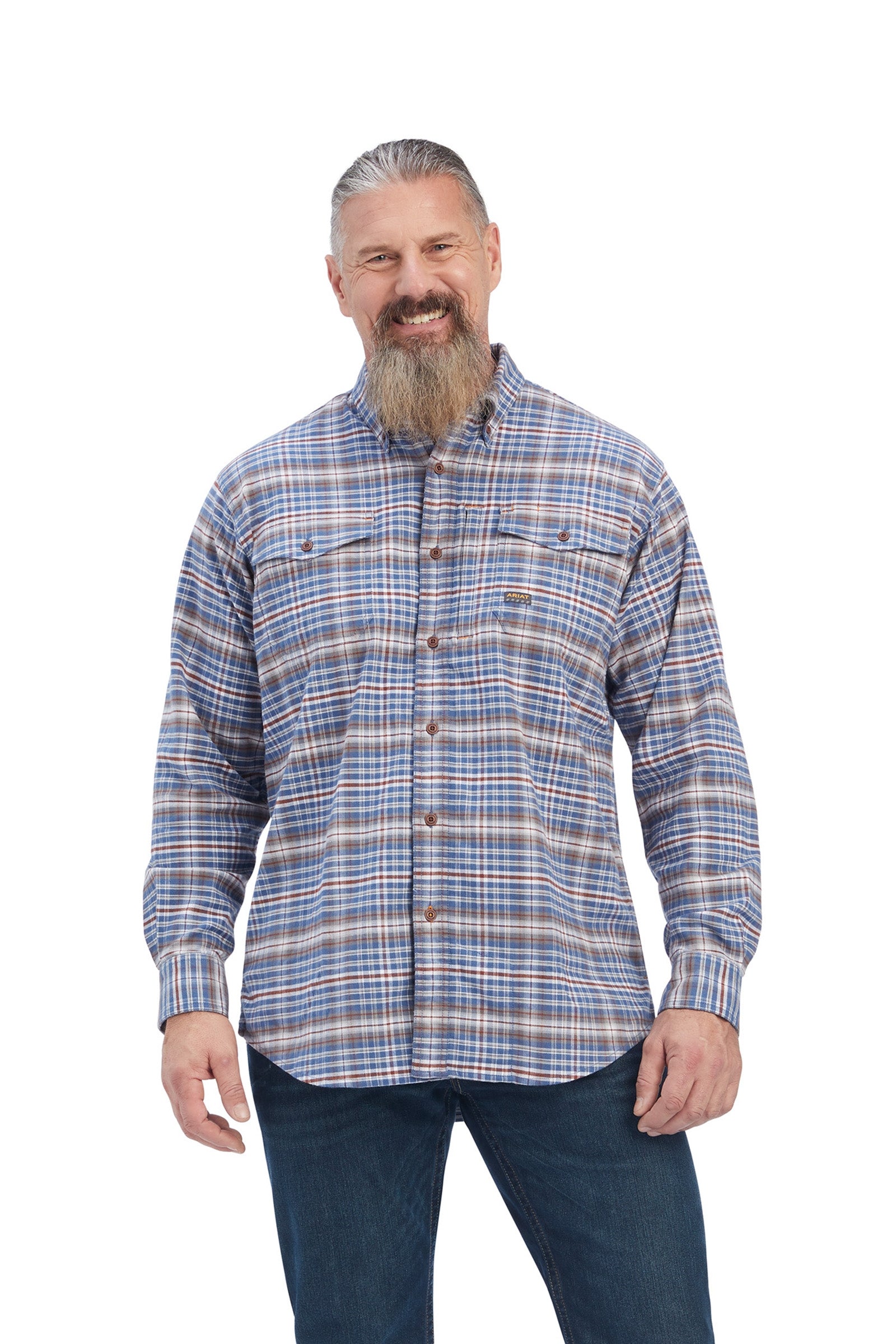 Ariat Rebar flanel DuraStretch munkásing Férfi Ruházat