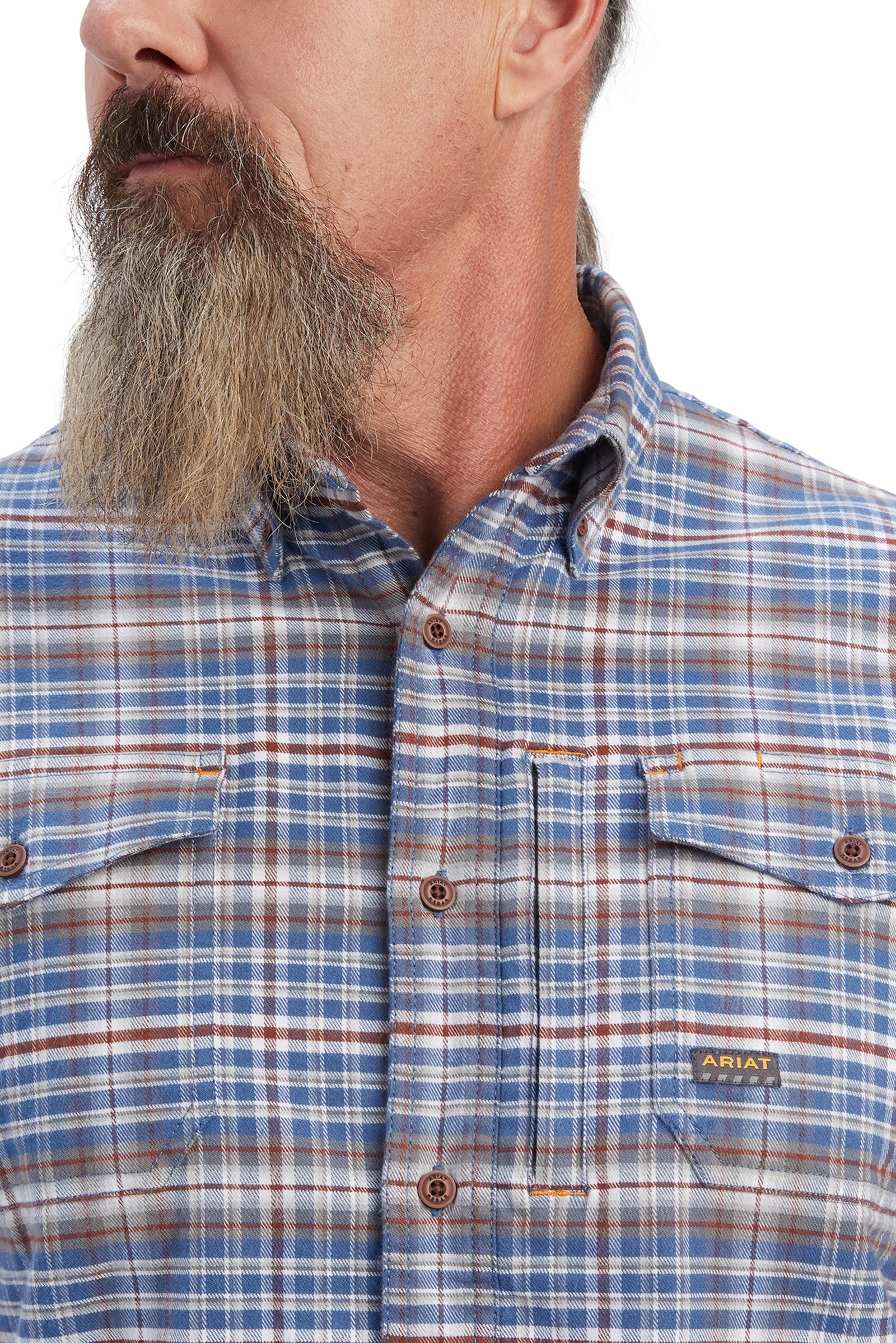 Ariat Rebar Flannel DuraStretch Men's Work Shirt Mens Riding Clothing