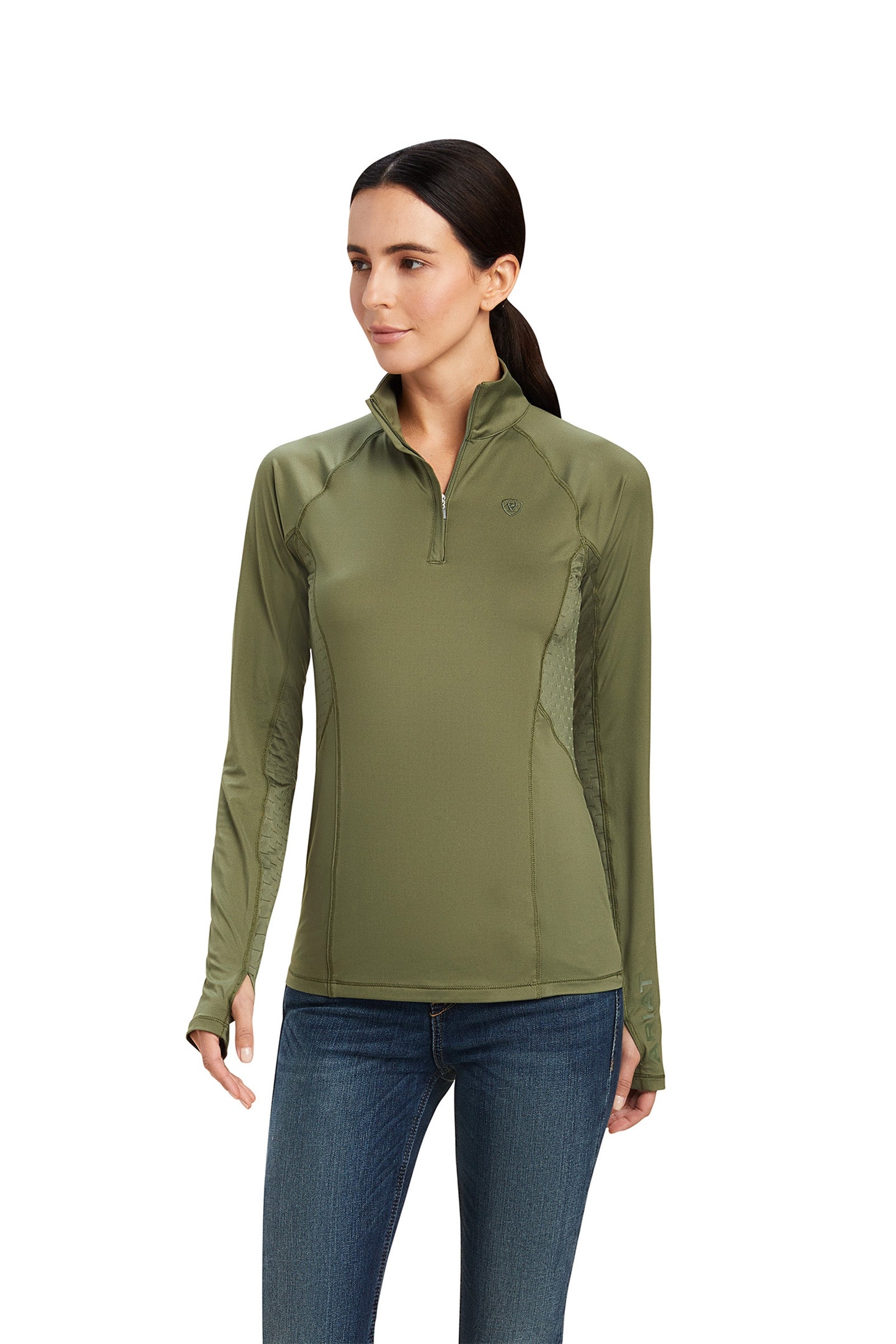 Ariat Női Lowell 2.0 1/4 Zip hosszú ujjú ing Noi Ruházat