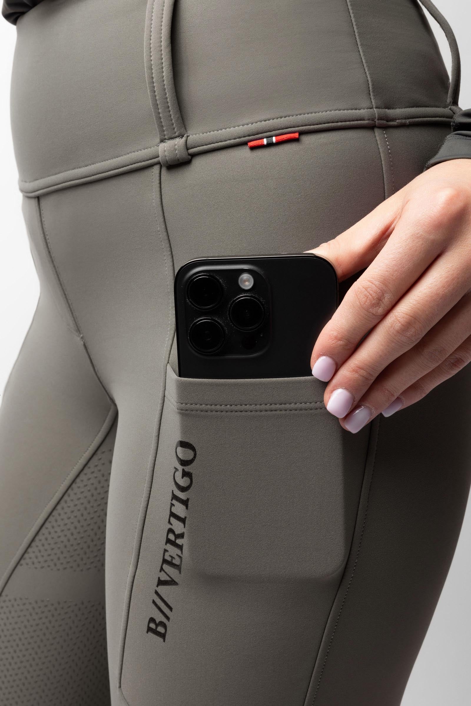 B Vertigo Chiara Women's Compression Hybrid Breeches With Full Grip Womens Breeches