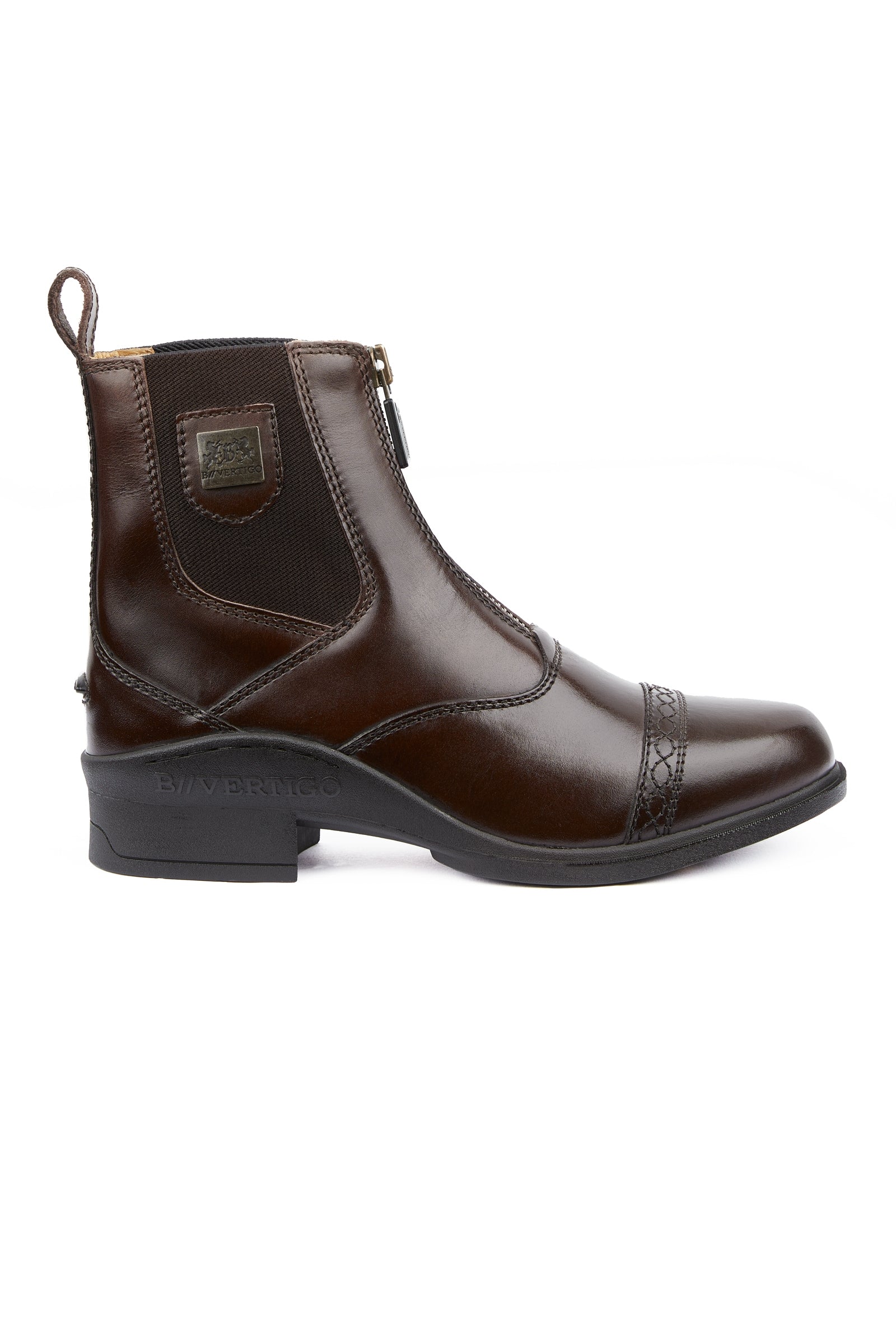 B Vertigo Women's Saturn Front-Zip Leather Jodhpur Boots Riding Boots & Riding Shoes