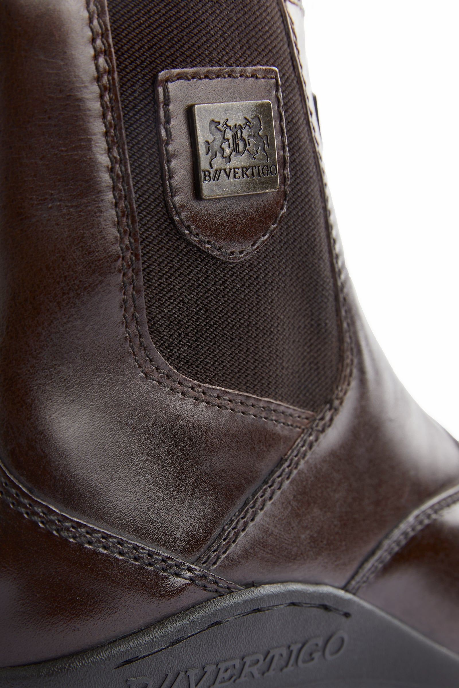 B Vertigo Women's Saturn Front-Zip Leather Jodhpur Boots Riding Boots & Riding Shoes