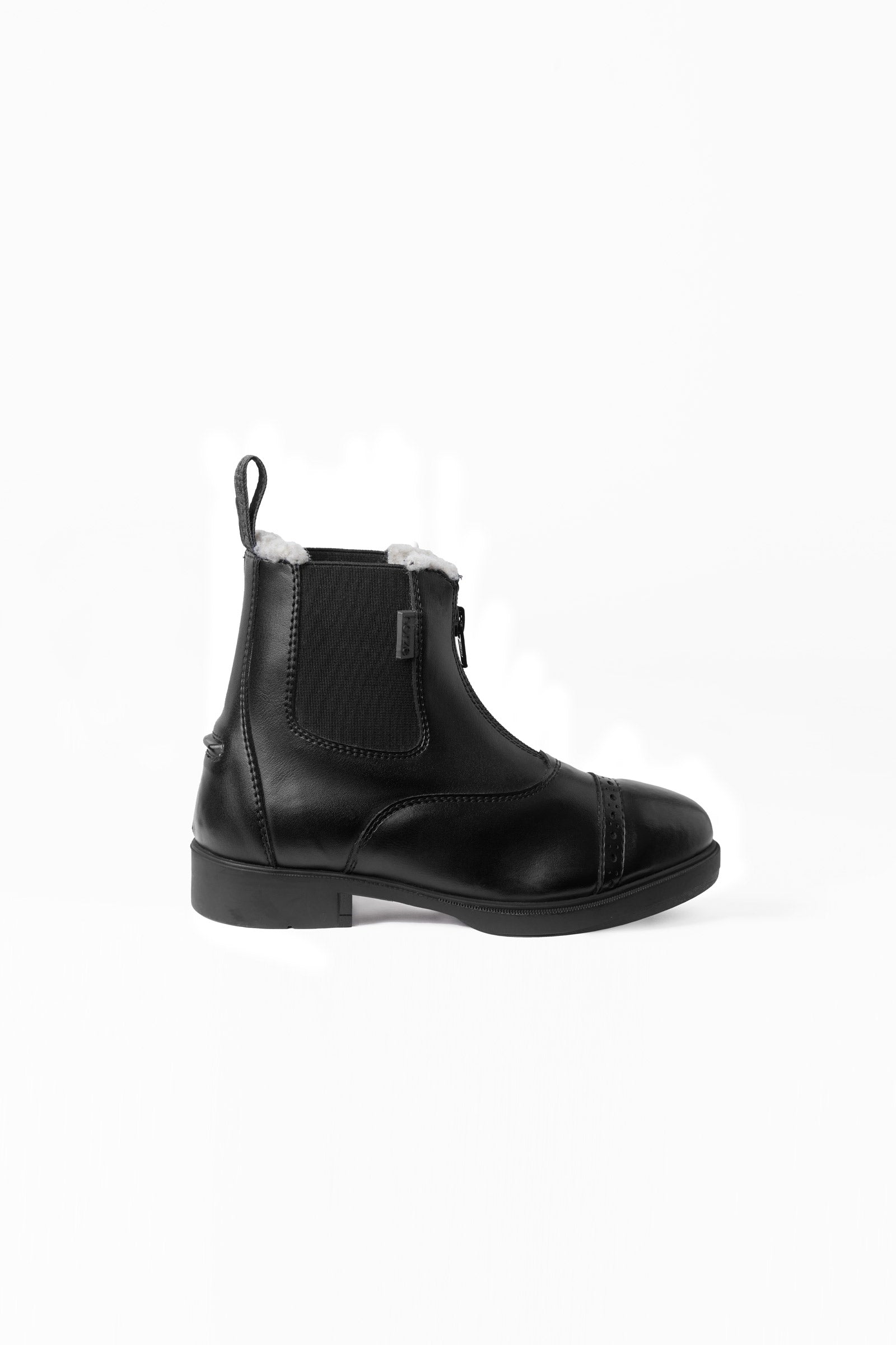Horze Wexford Kids Front-Zip Jodhpur Winter Boots with Faux Fur Riding Boots & Riding Shoes