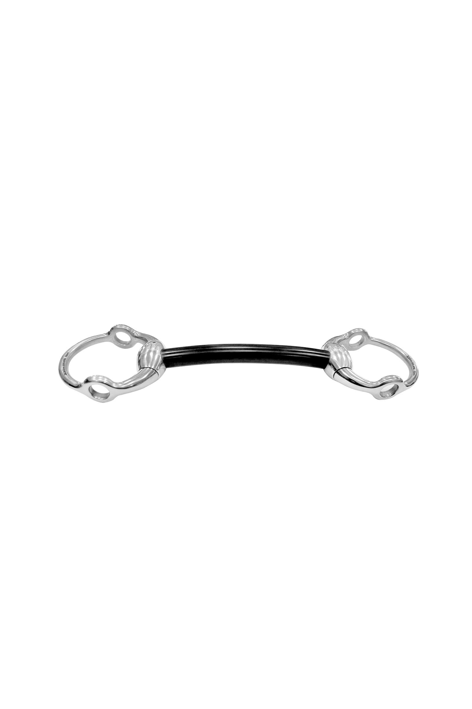 Sprenger olívás gag zabla Hardcarbon, egyenes 16 mm, rozsdamentes acél Zablák
