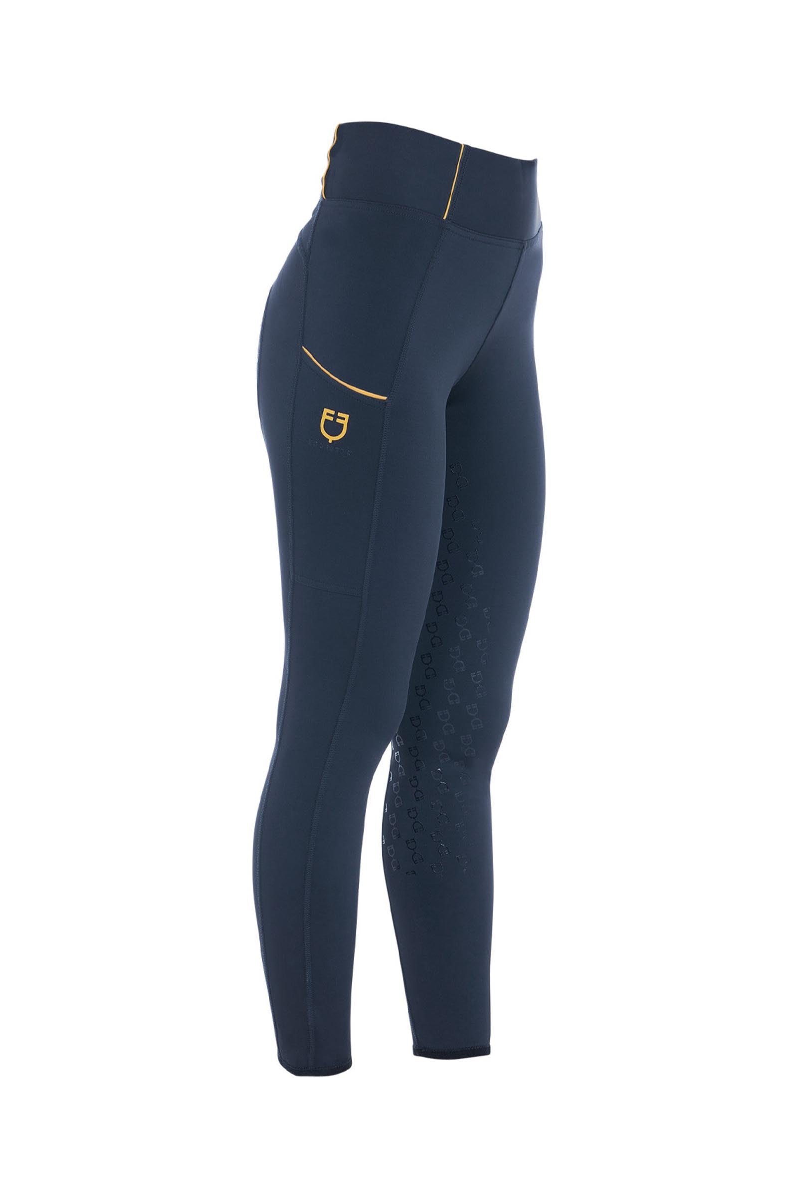 Equestro Women's Fleece Lining Full Grip Leggings Womens Breeches
