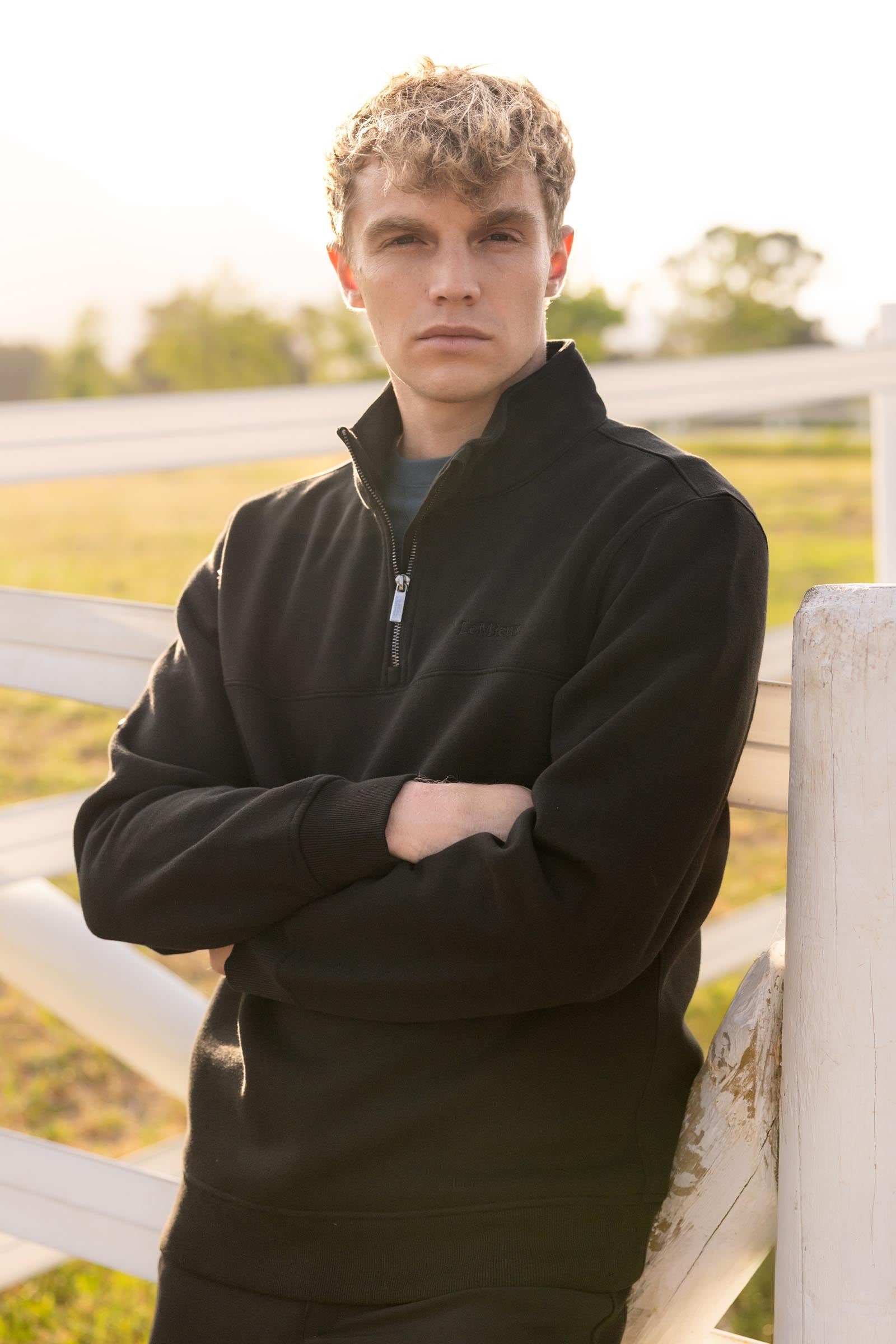 LeMieux Men´s Quarter Neck Sweatshirt Mens Riding Clothing