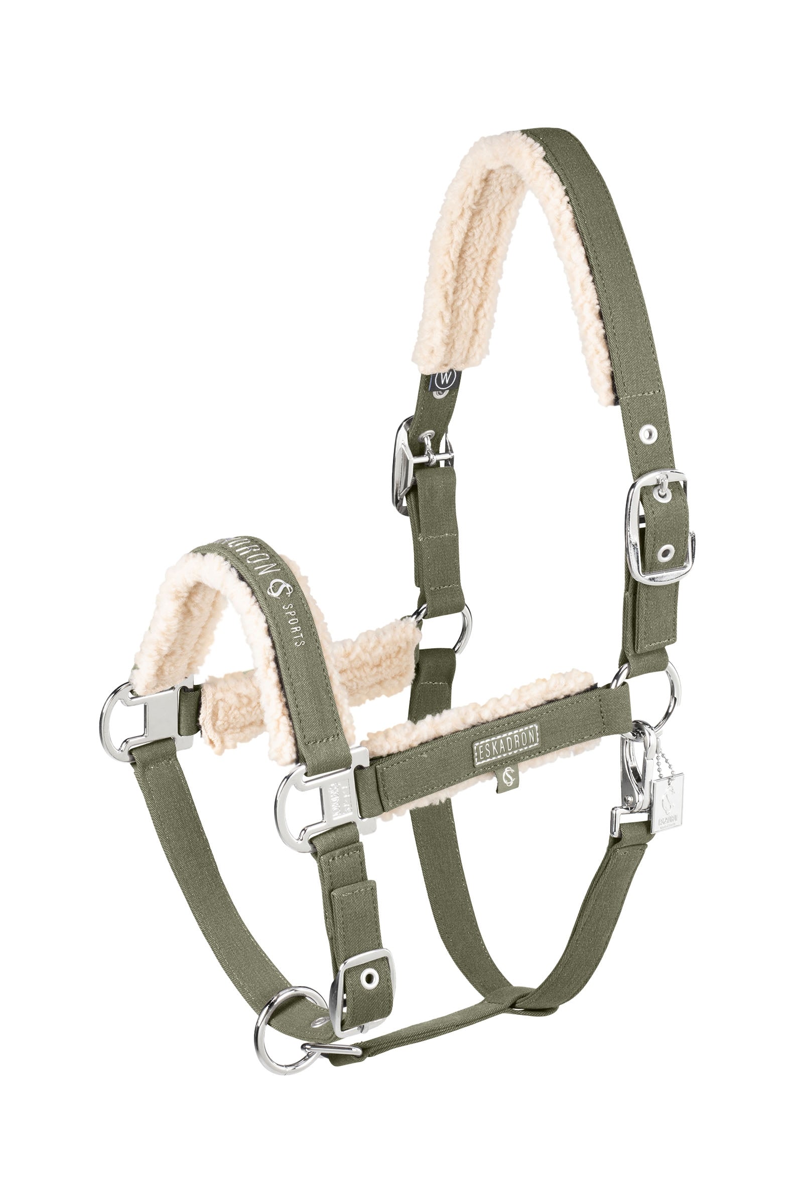 Eskadron Classic Sports SS25 Farmer kantár dupla csattal és teddyfleece béléssel Kötofékek & Vezetoszárak