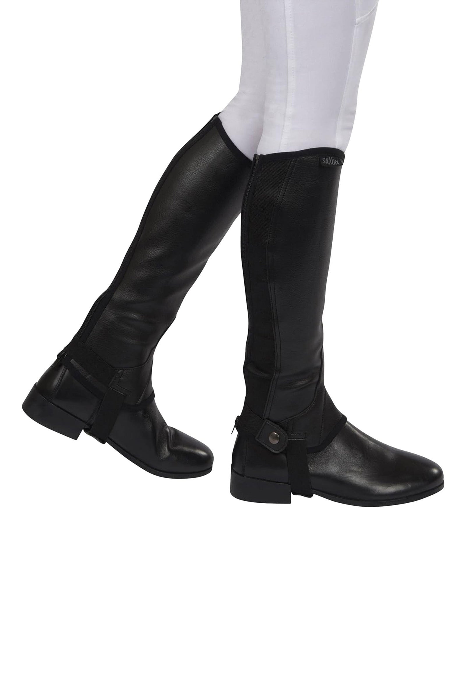 Saxon Szász Equileather Half Chaps, Felnőtt Lábbelik