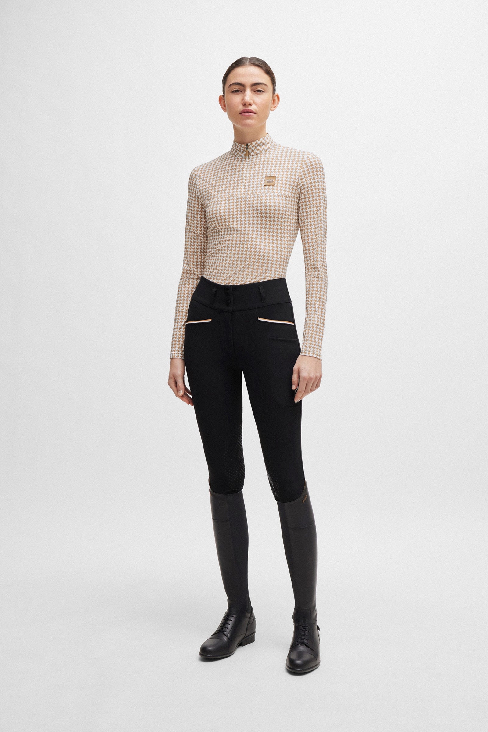 BOSS Equestrian Boss Rachel Training Shirt Houndstooth Women’s Riding Clothing
