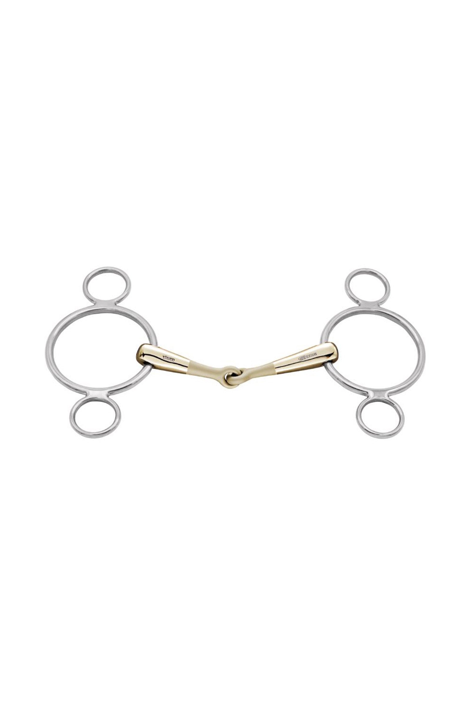 Sprenger Turnado 3 karikás zabla, egyszer tört, 16 mm, Sensogan Zablák