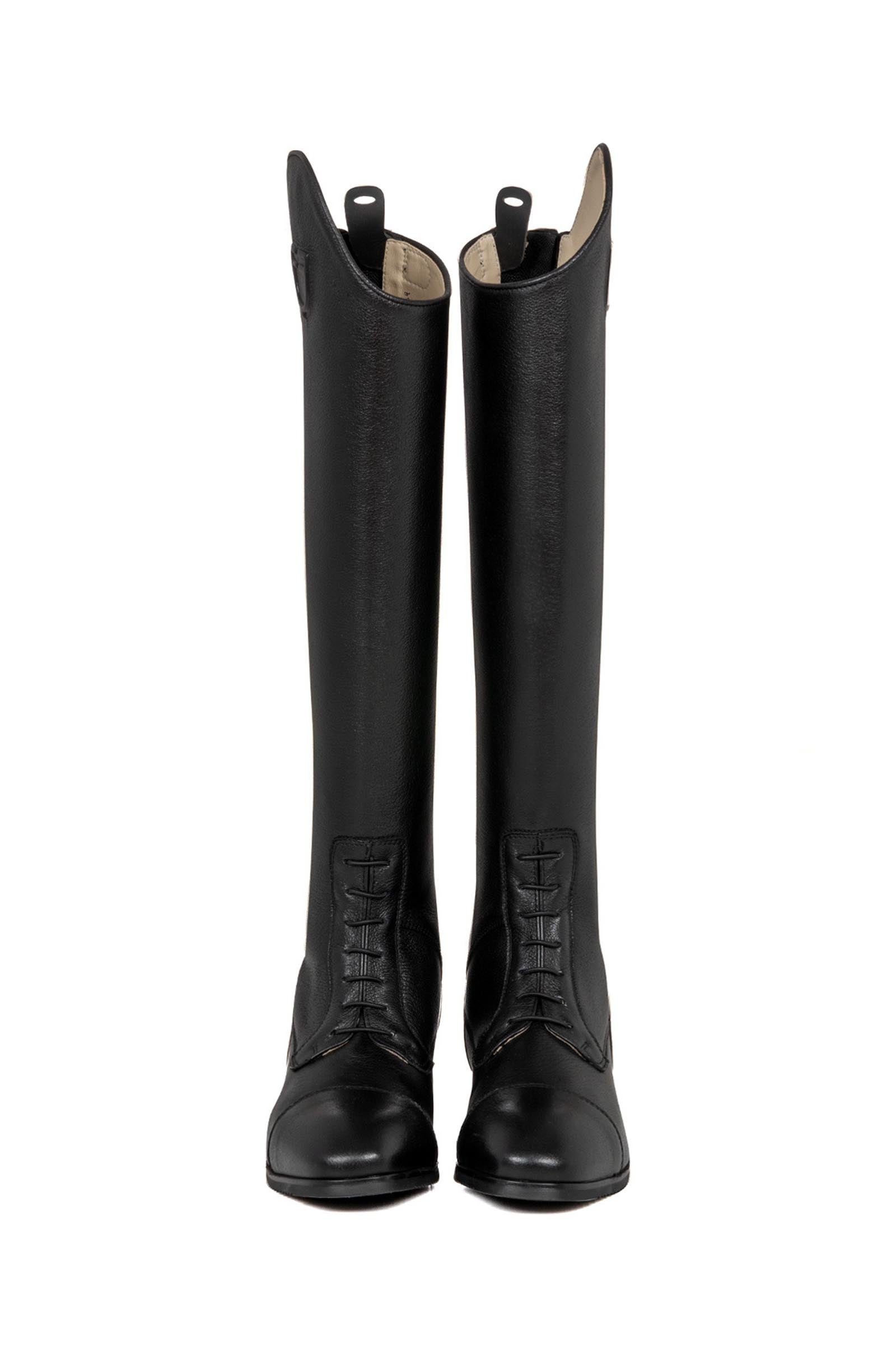 Equestro Unisex Calfskin Boots With Front Laces Riding Boots & Riding Shoes